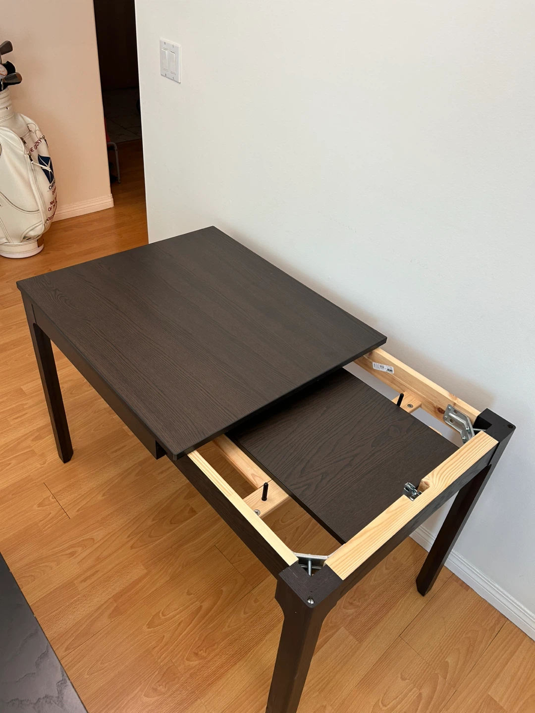 Dark Brown Extendable Dining Table - photo 2
