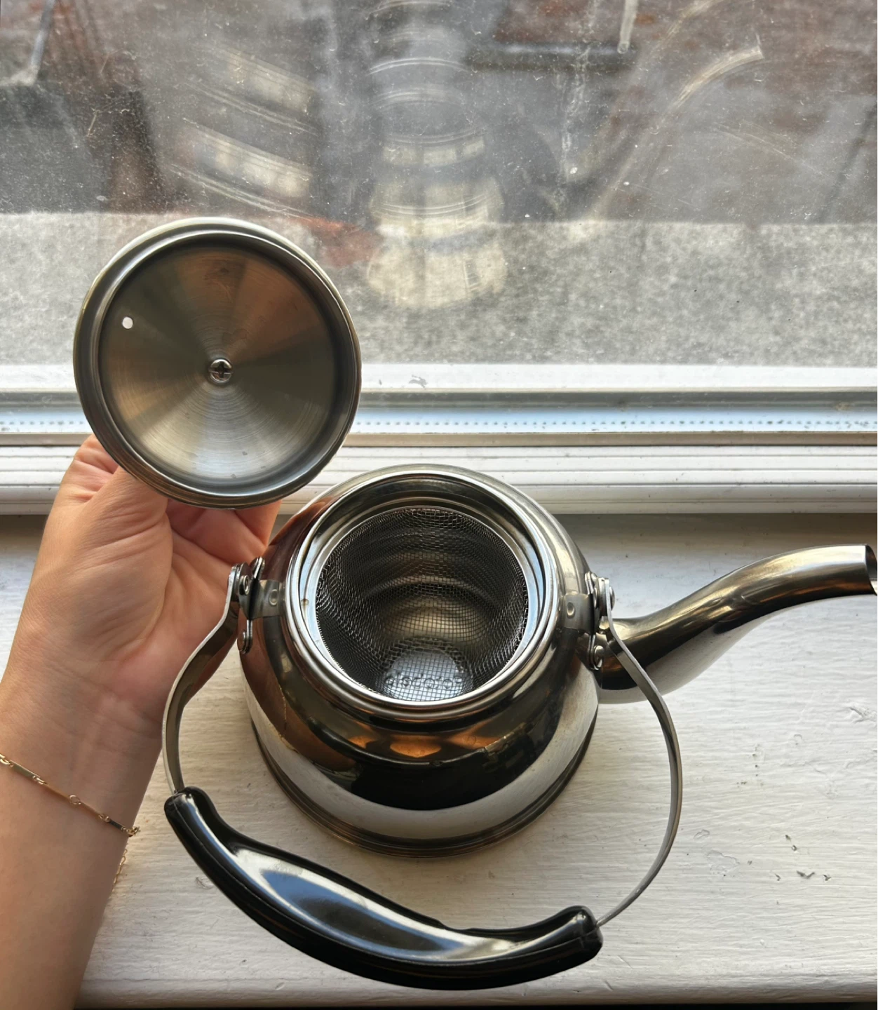 Potobelo Italia Stainless Steel Tea Kettle with Infuser - photo 3