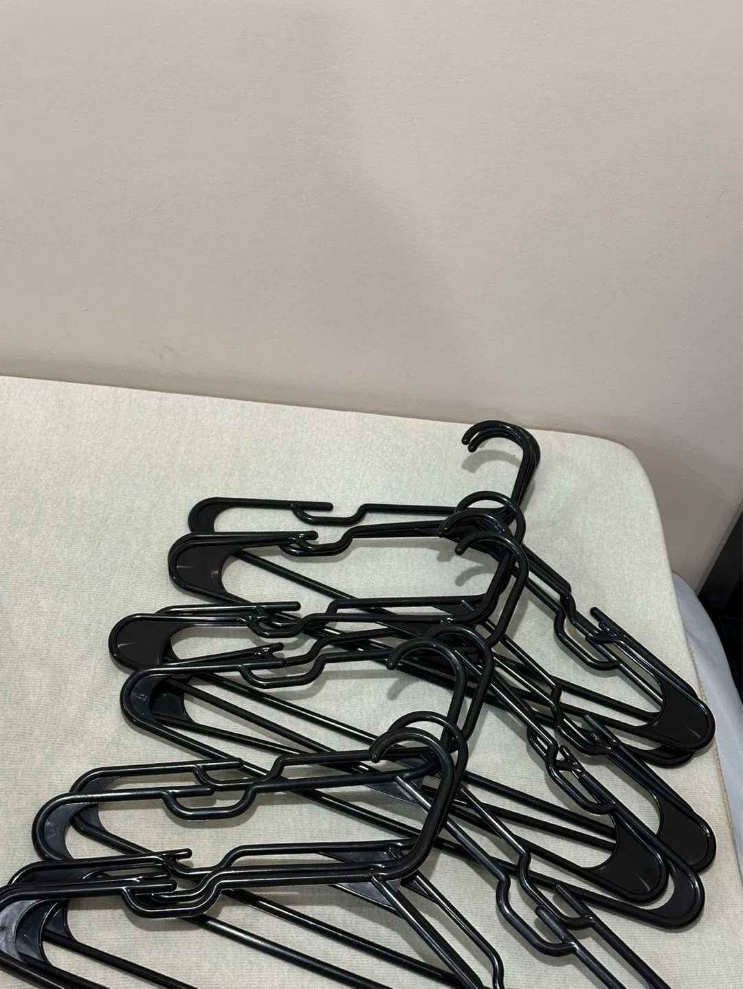Black Plastic Hangers (Set of 12)