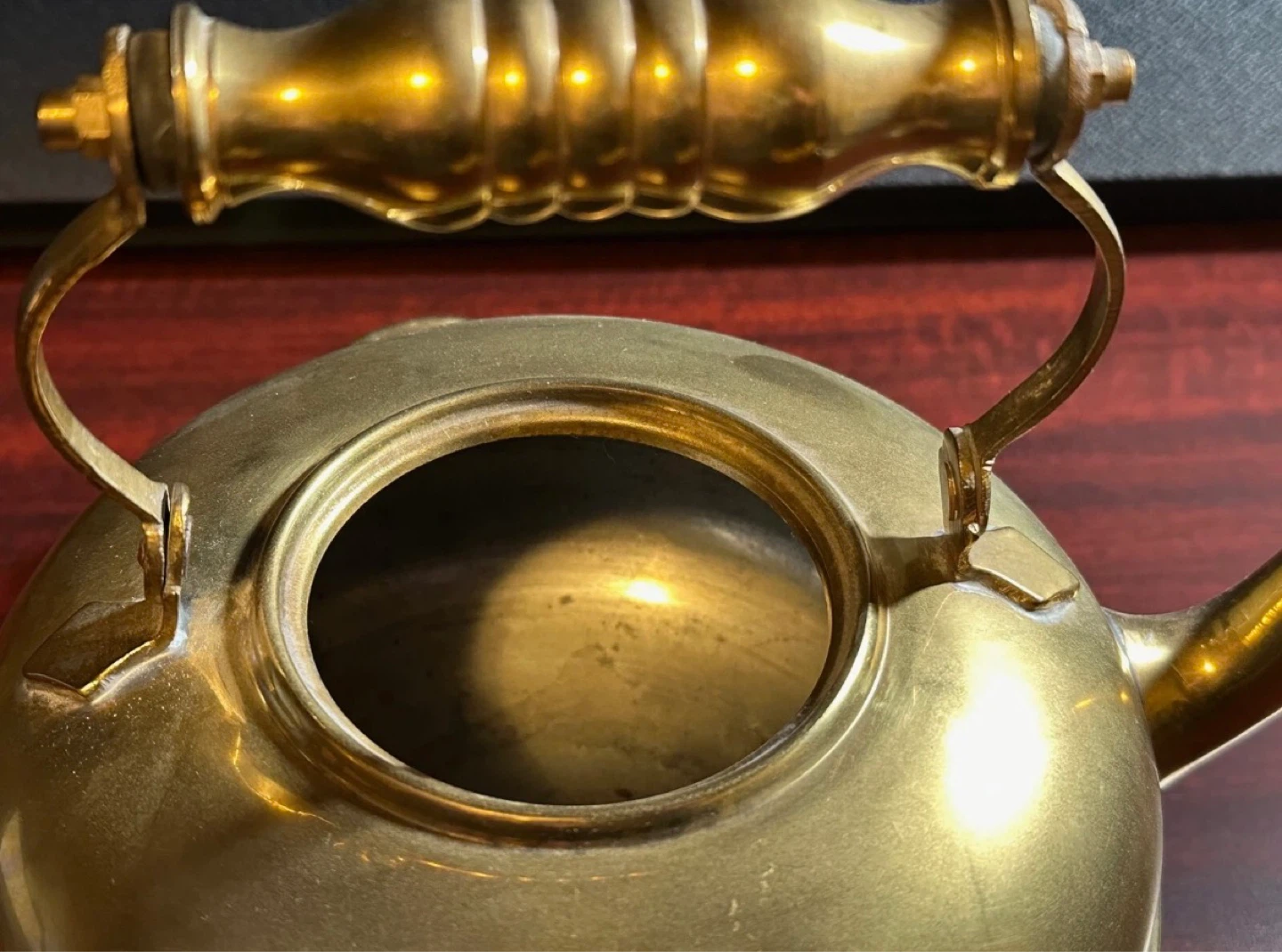Vintage Brass Teapot Kettle - photo 4