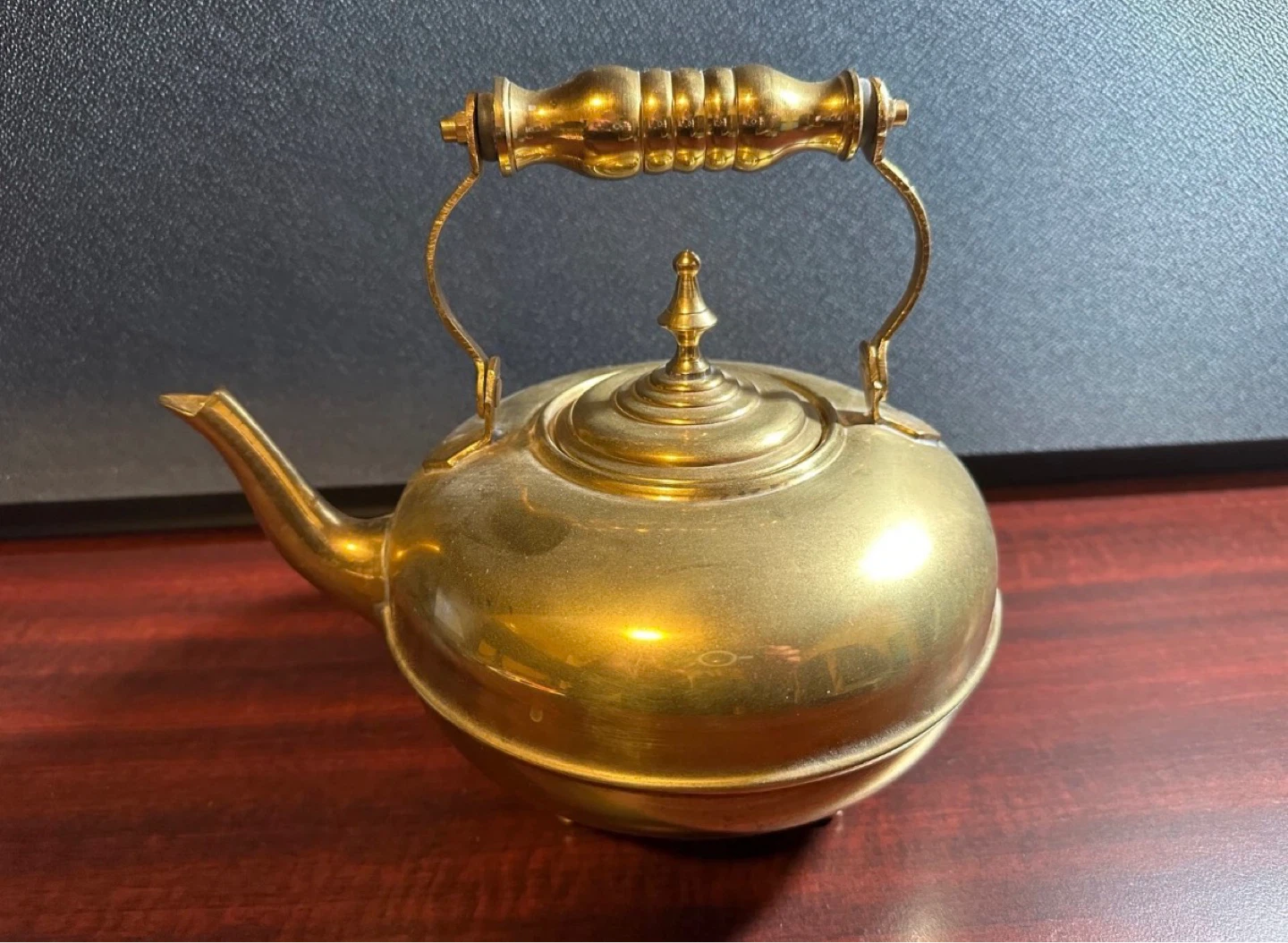 Vintage Brass Teapot Kettle - photo 2