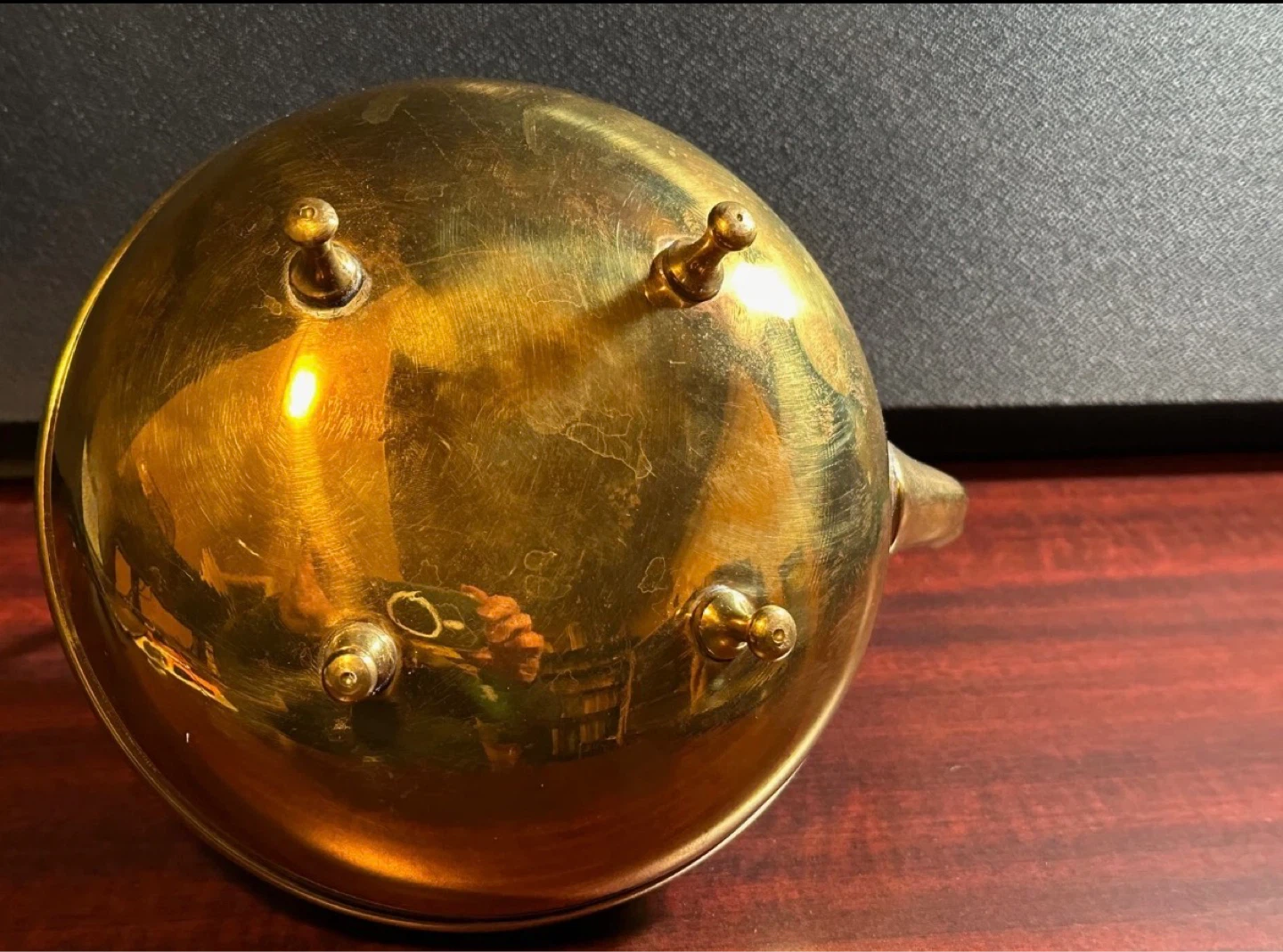 Vintage Brass Teapot Kettle - photo 3