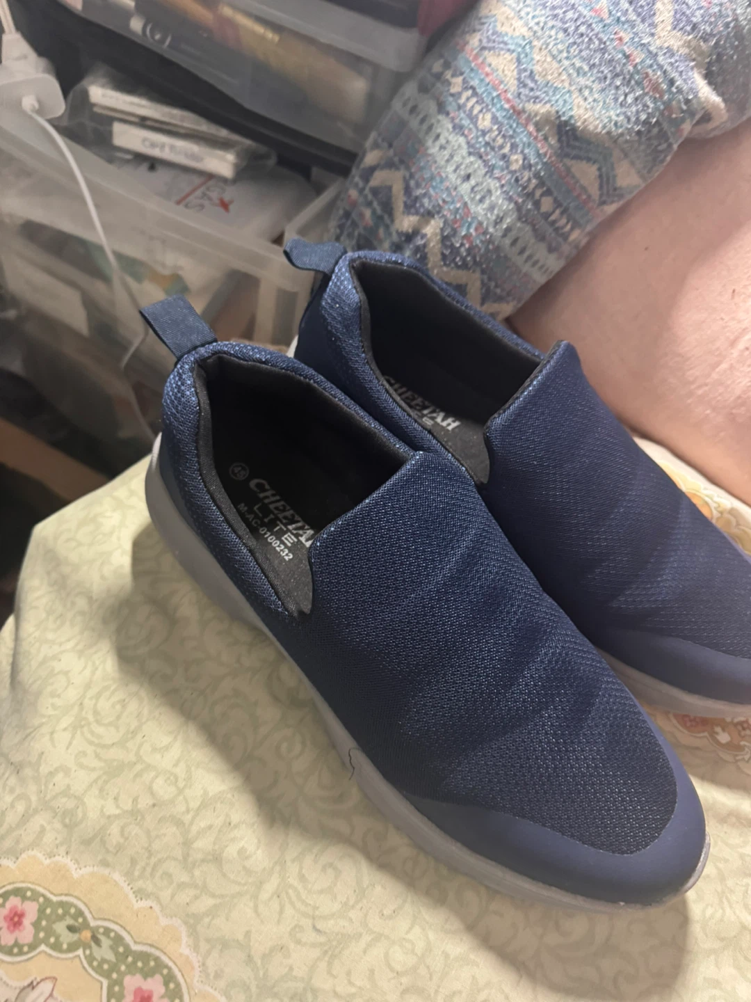 Cheetah Lite Blue Slip-On Shoes Size 45 - photo 3