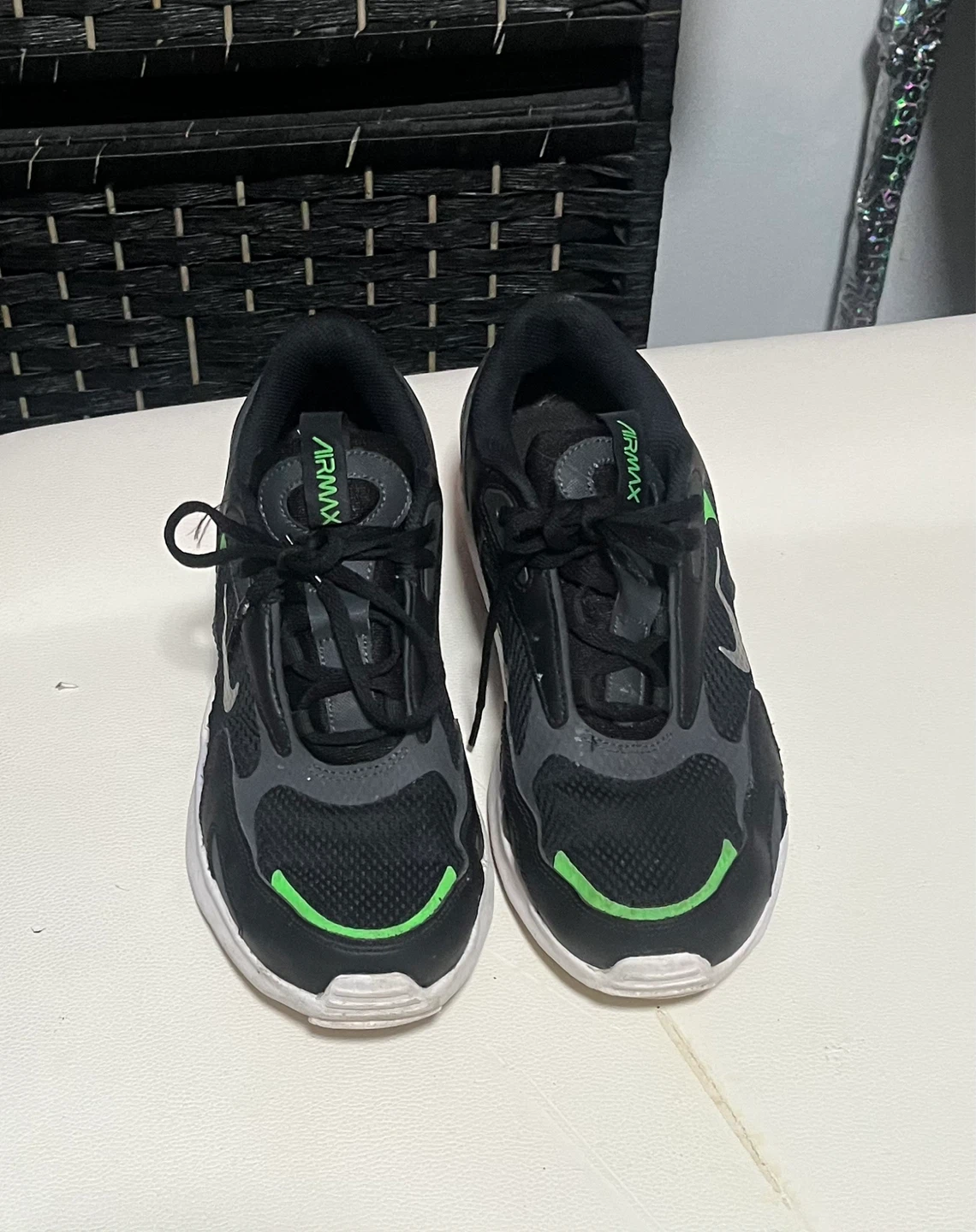 Nike Air Max 200 Black Green Shoes size 7 men - photo 2