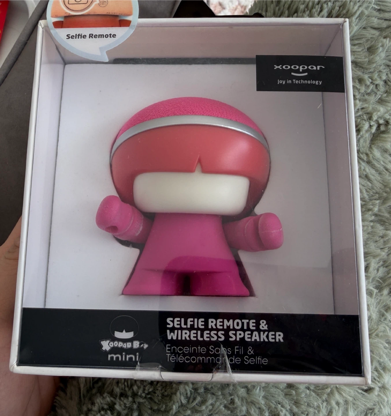 Xoopar Selfie Remote & Wireless Speaker - Pink