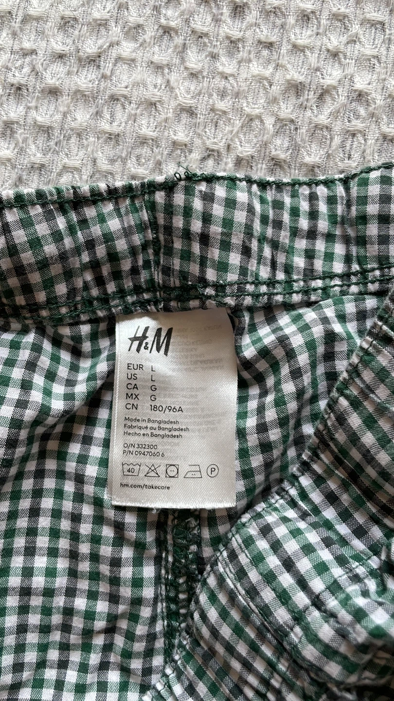 H&M Gingham Lounge Pants - Size L - photo 2