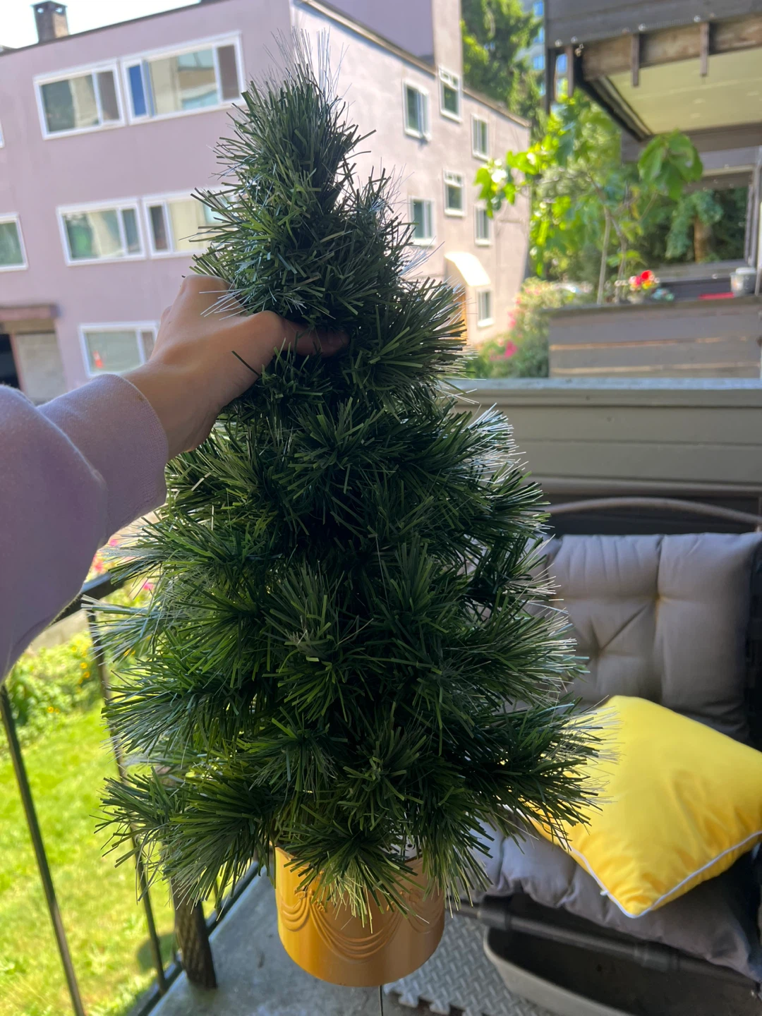 Small Artificial Christmas Tree with Lights