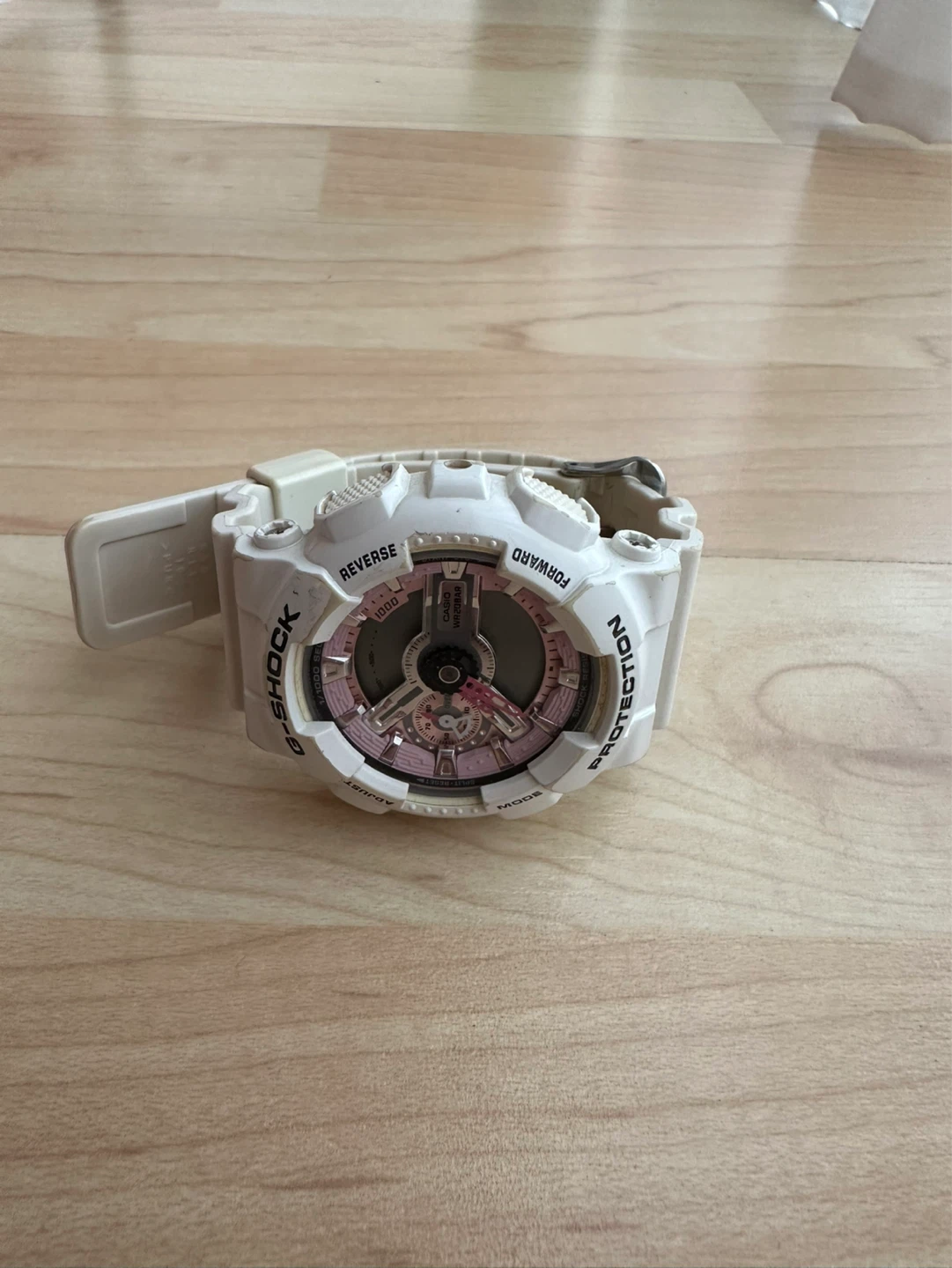 Casio G-Shock White and Pink Digital Watch