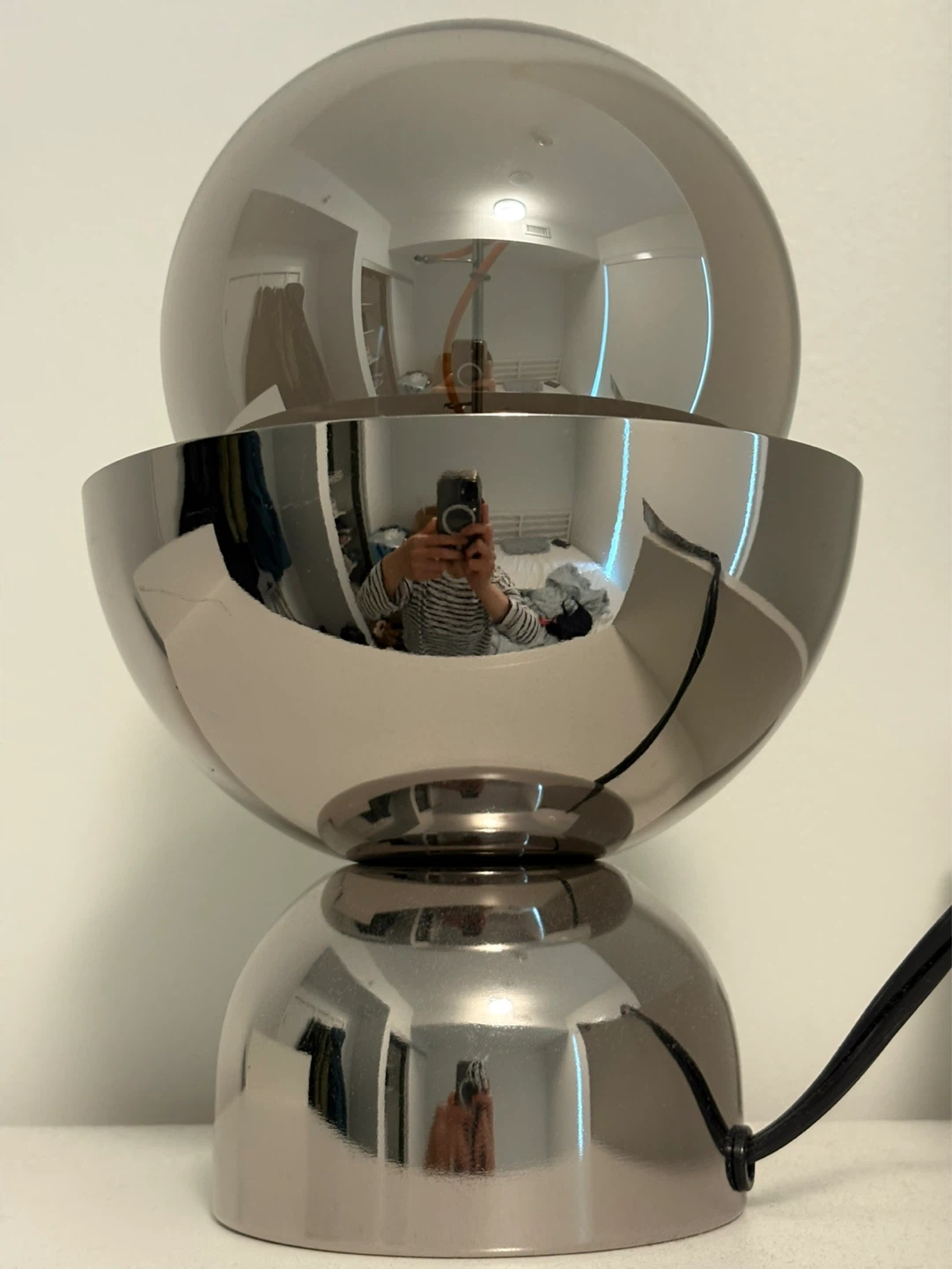 IKEA Silver Spherical Accent Lamp