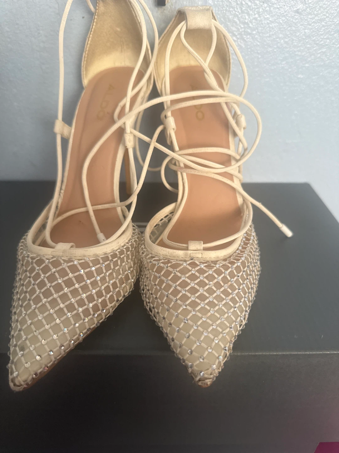 Steve Madden Red Mesh Stiletto Heels