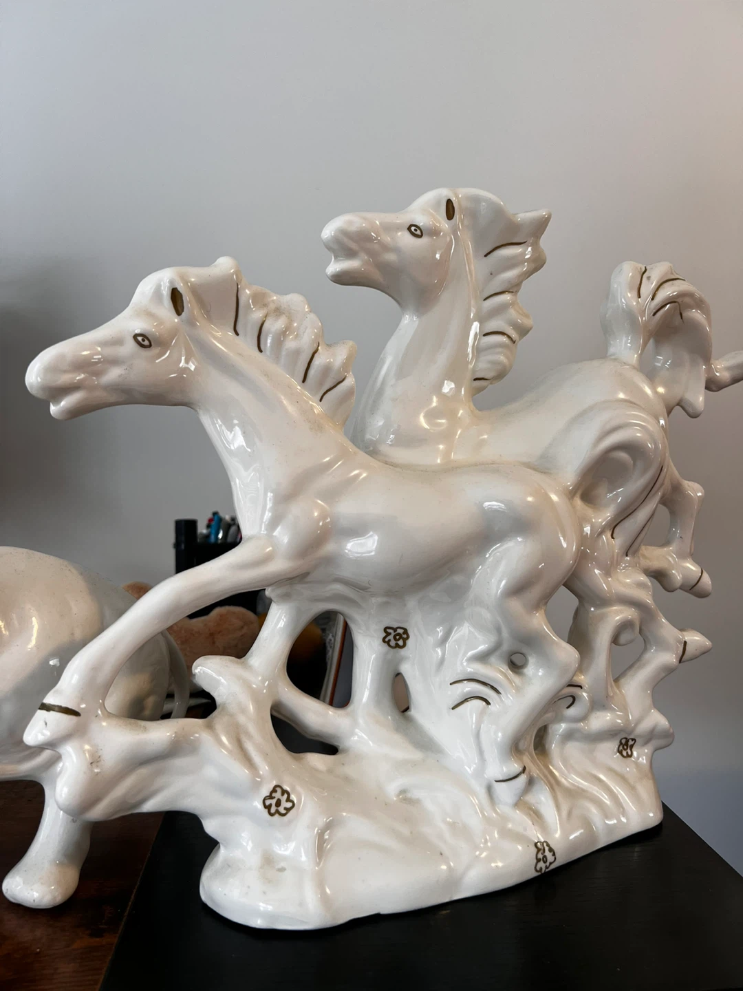 White Ceramic Elephant Figurine - photo 2