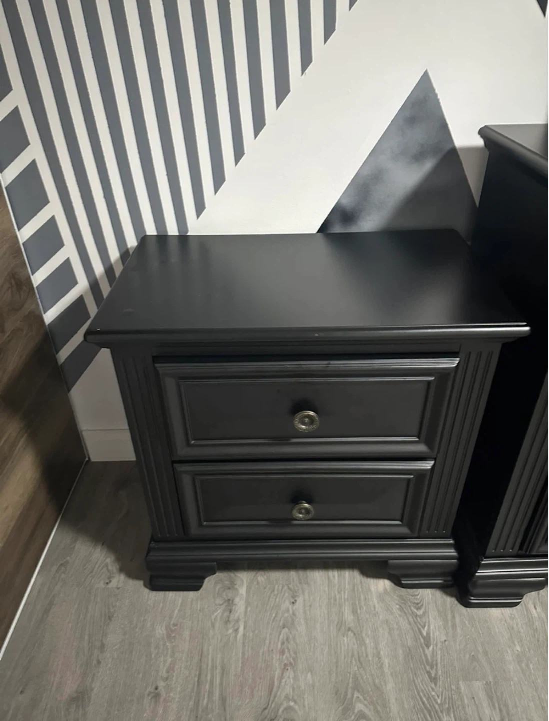 Black Bedroom Dresser with Mirror