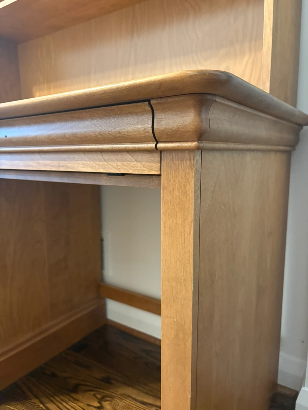 Solid Wood Desk with Hutch and Drawers - photo 4
