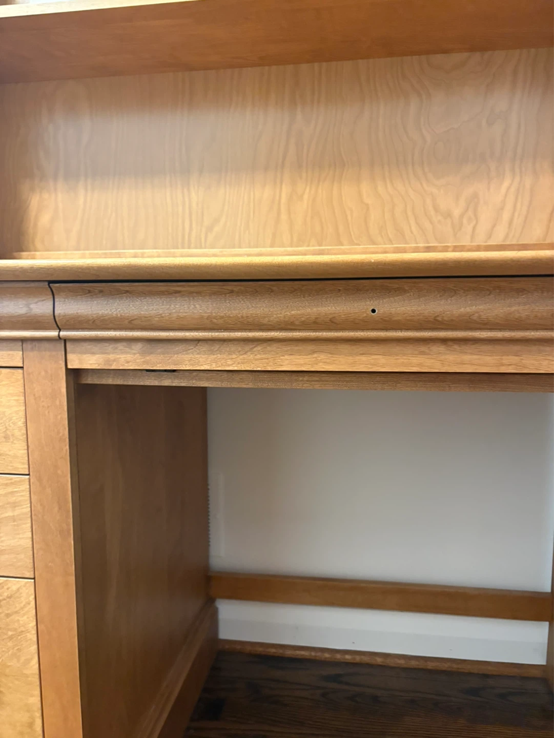 Solid Wood Desk with Hutch and Drawers - photo 5