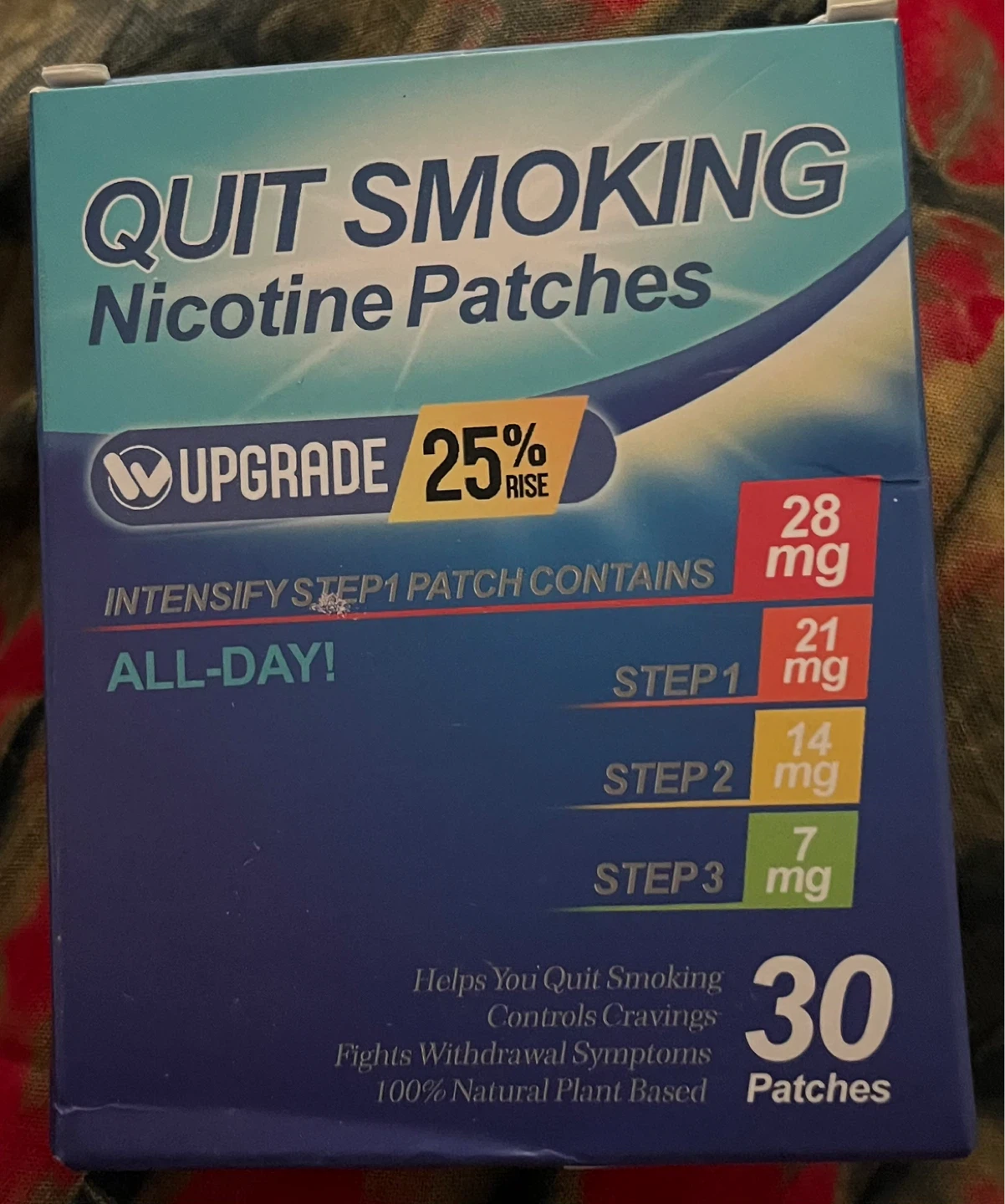 Quit Smoking Nicotine Patches - Step 1, 2, 3 (30 Patches)