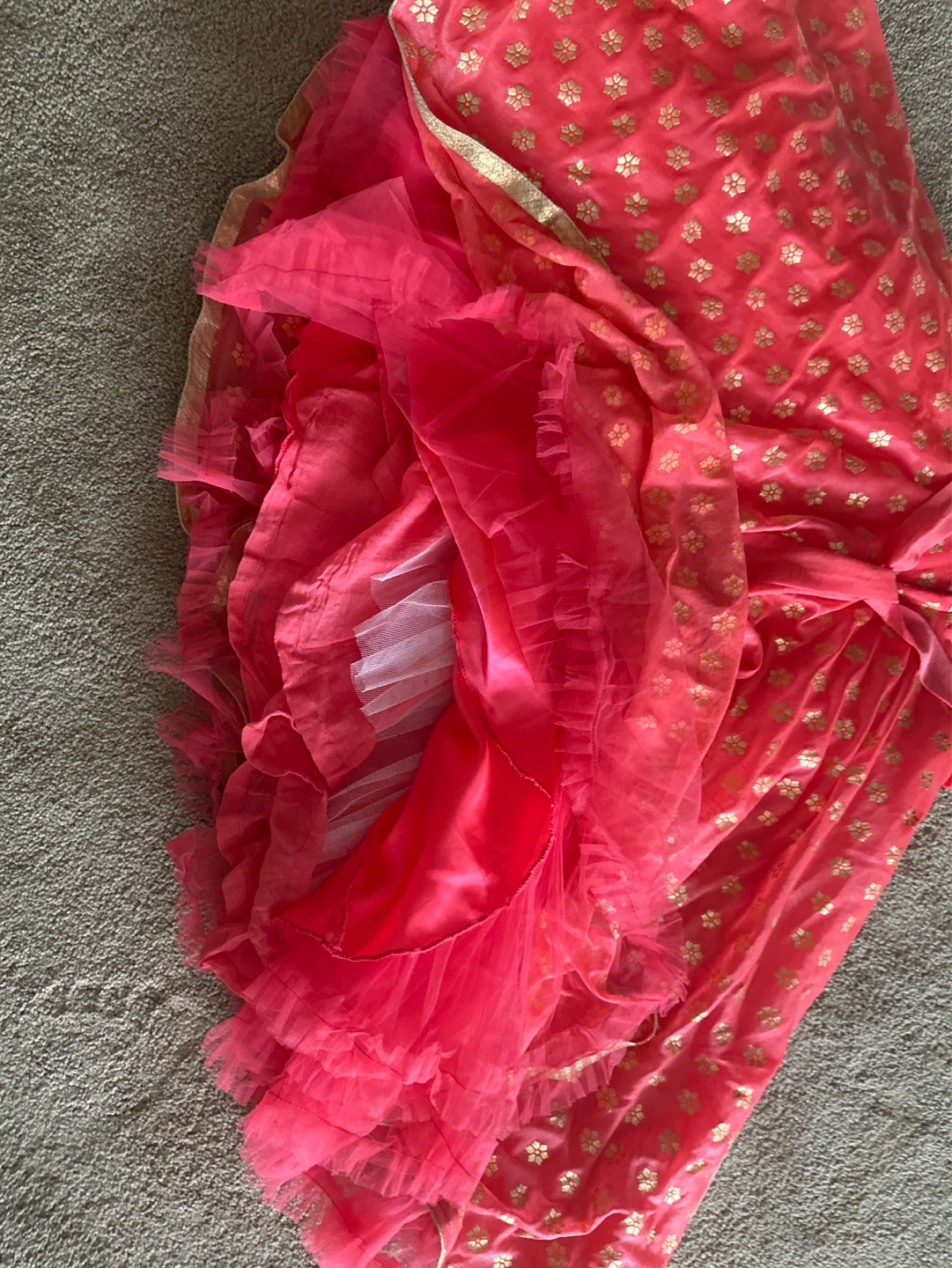 Girls Pink Embroidered Dress - photo 3