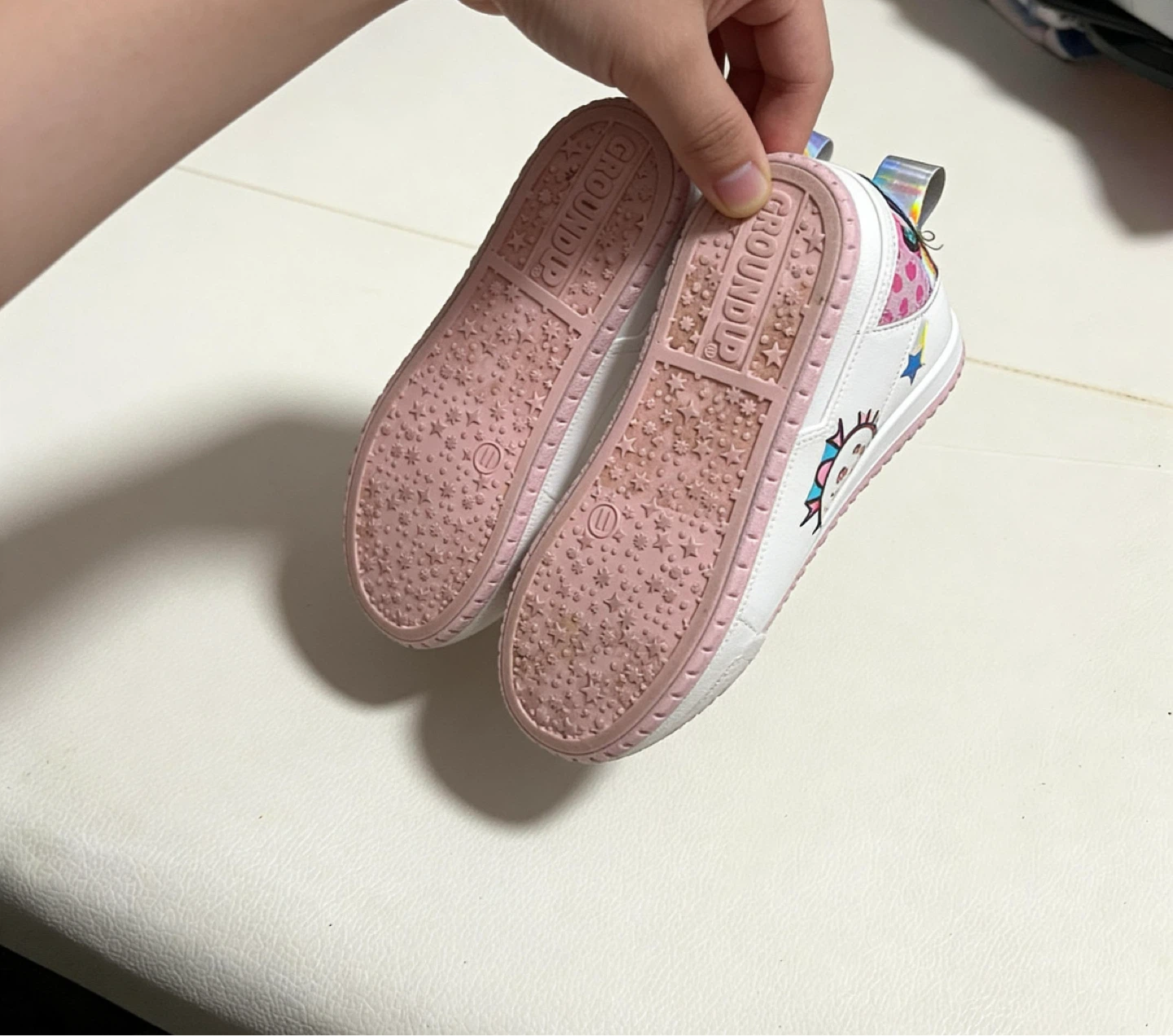 Hello Kitty Kids Shoes Size 11 Pink White Ice Cream Unicorn - photo 3