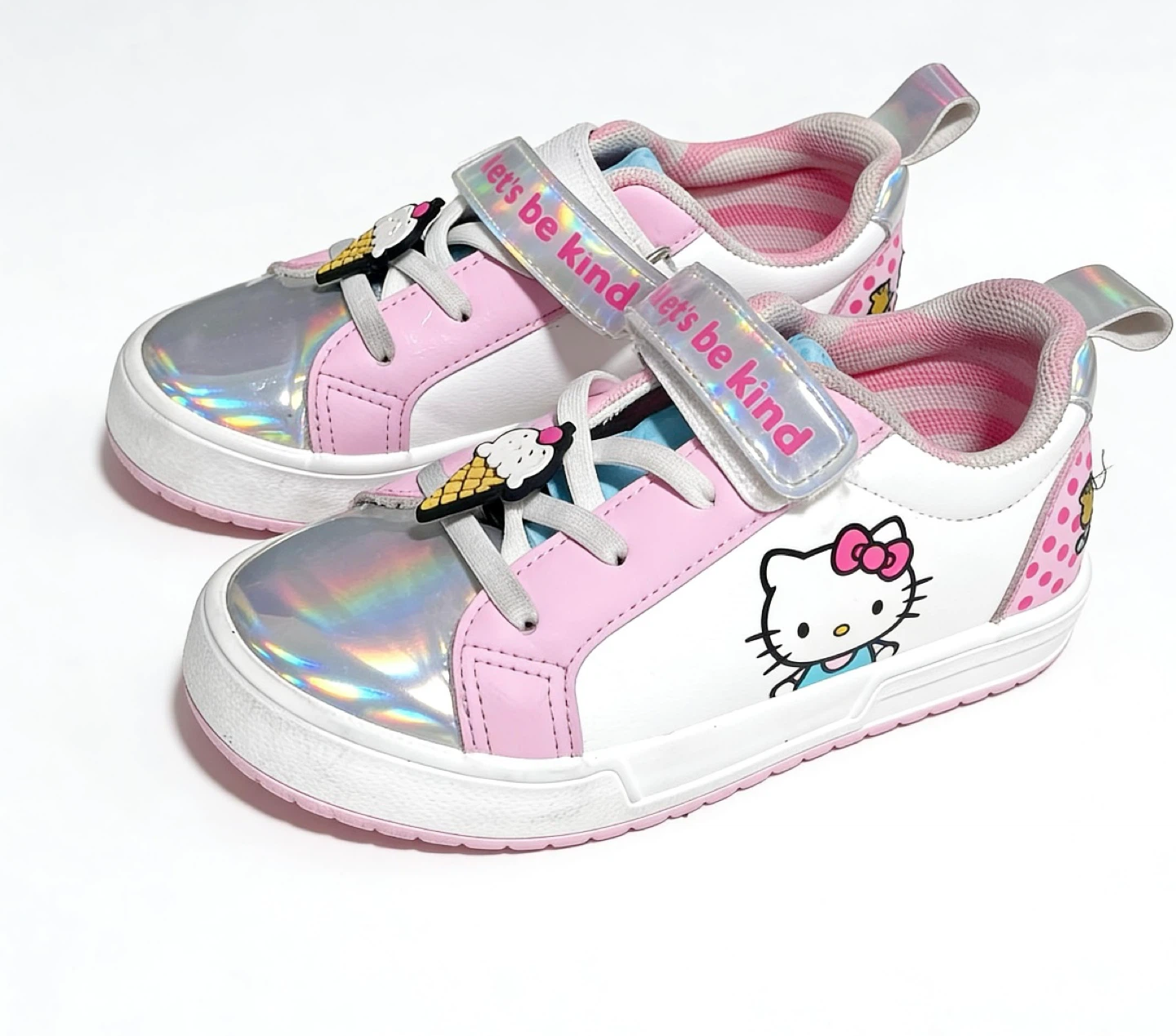 Hello Kitty Kids Shoes Size 11 Pink White Ice Cream Unicorn