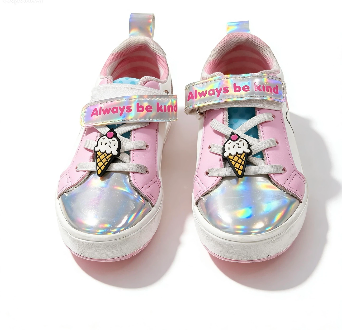 Hello Kitty Kids Shoes Size 11 Pink White Ice Cream Unicorn - photo 2