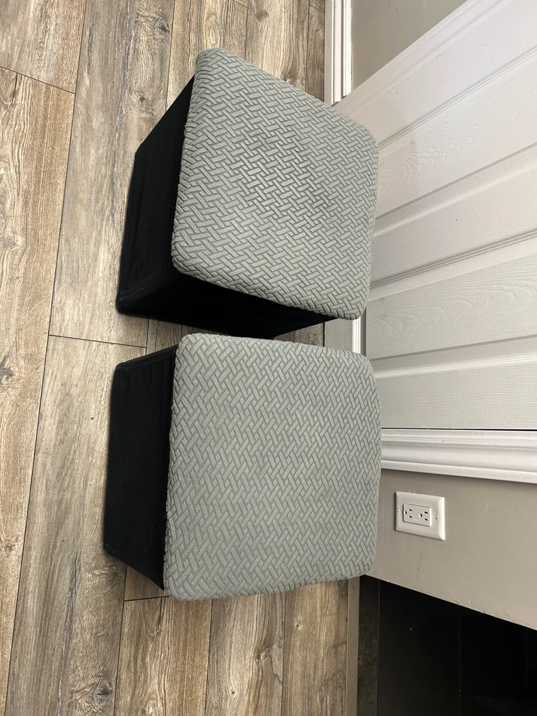 Pair of Storage Ottomans