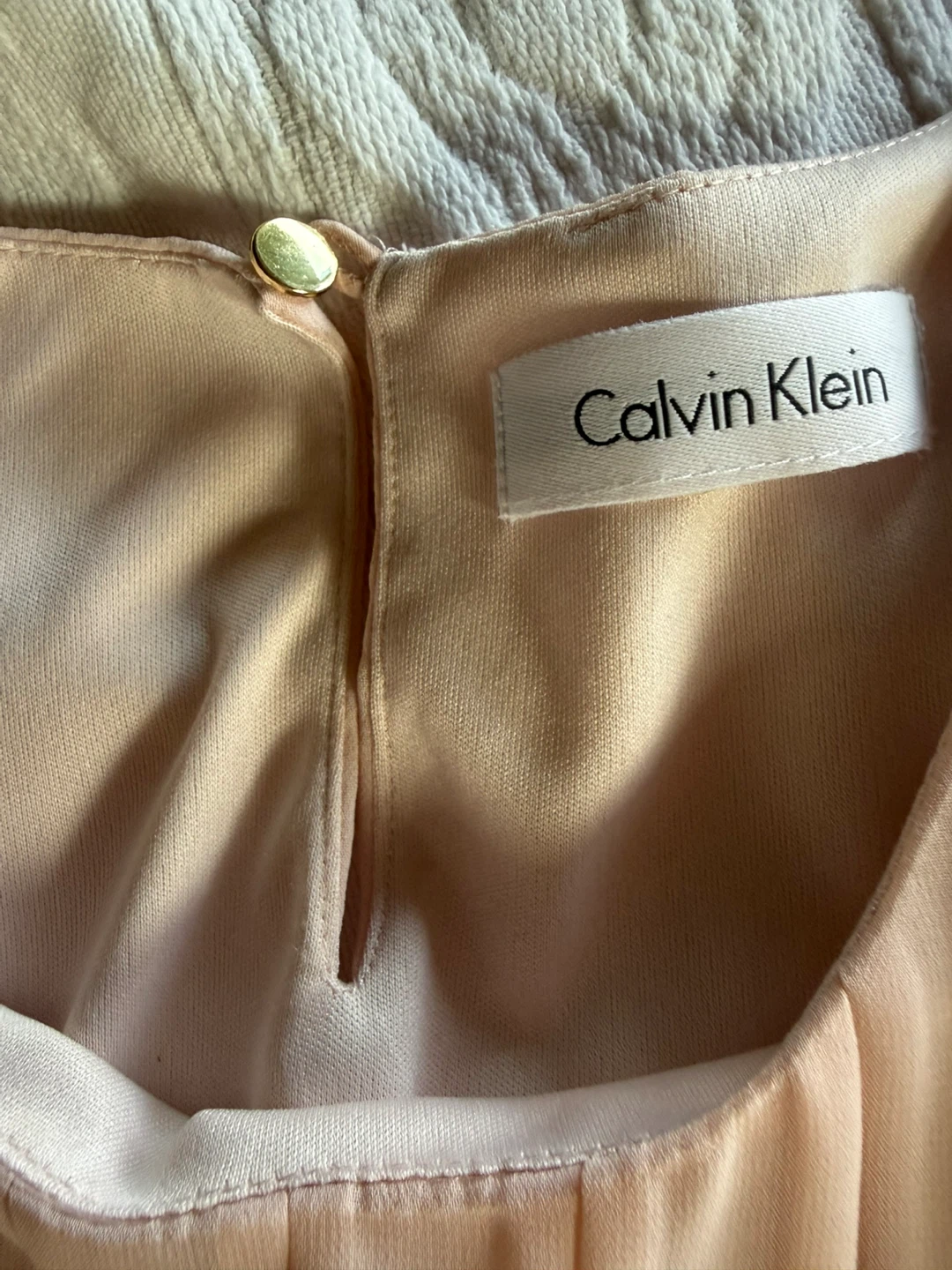 Calvin Klein Sleeveless Pleated Top - Blush Pink - photo 2