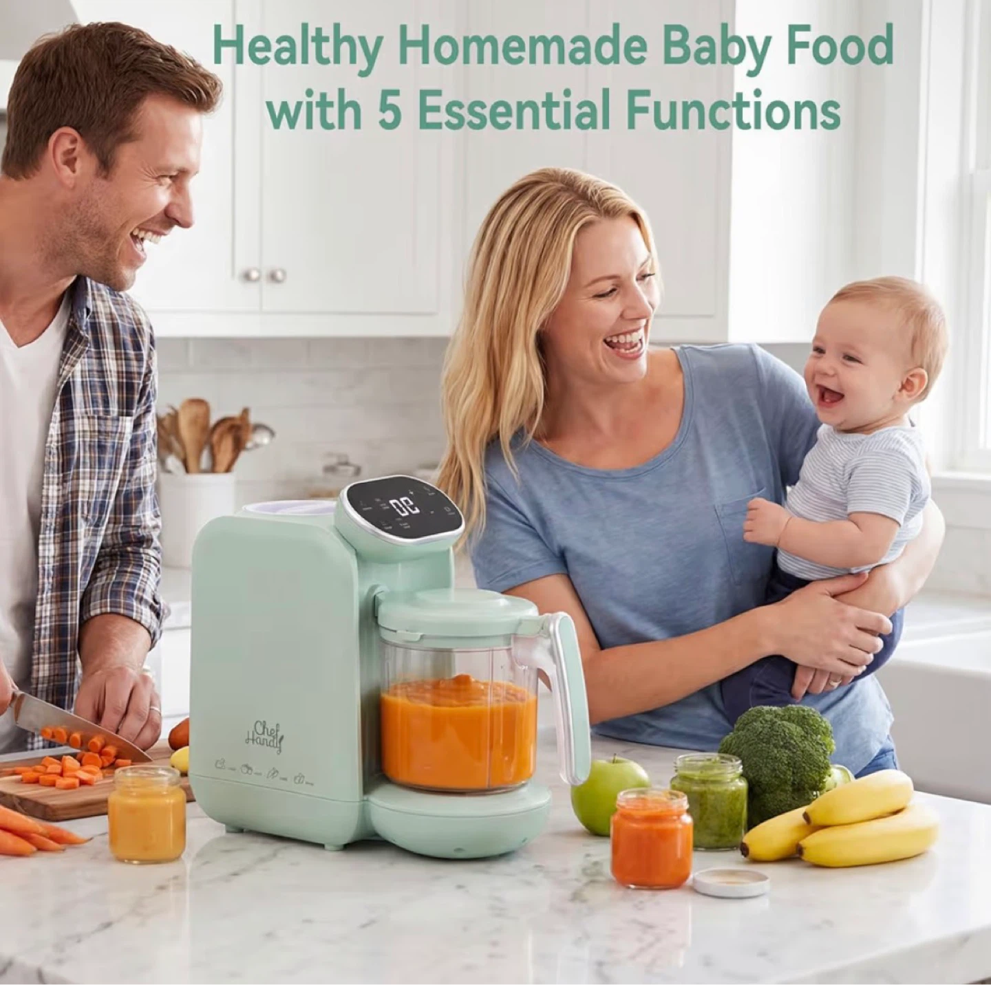 New Chefhandy Baby Food Maker Steamer Blender and Warmer - photo 2
