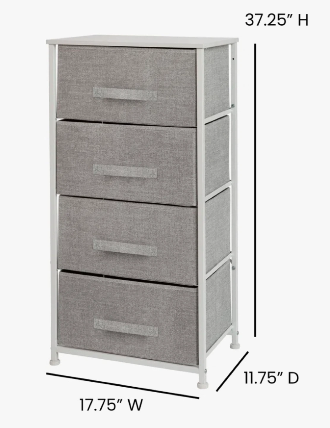 4-Drawer Fabric Dresser - photo 2