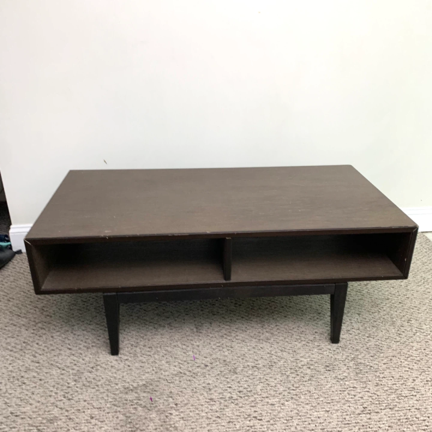 Coffee Table Storage Table Dark Brown Living Room Furniture - photo 2
