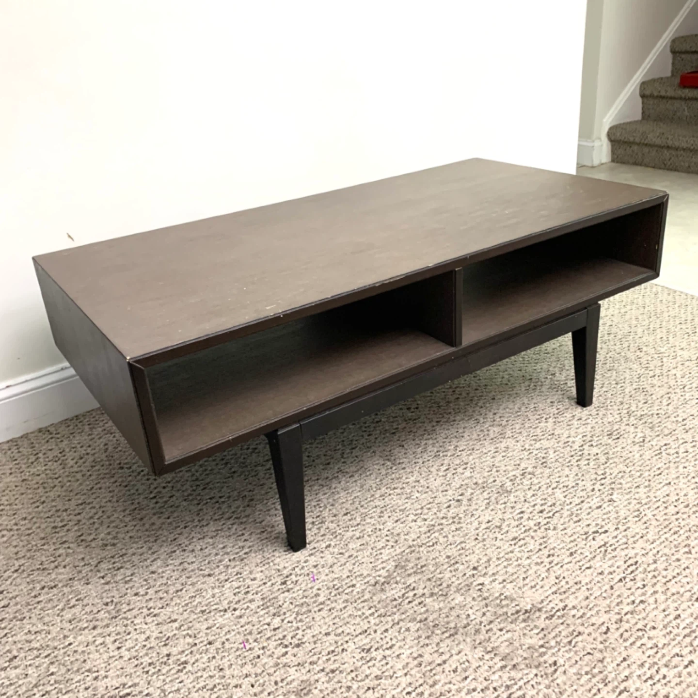 Coffee Table Storage Table Dark Brown Living Room Furniture