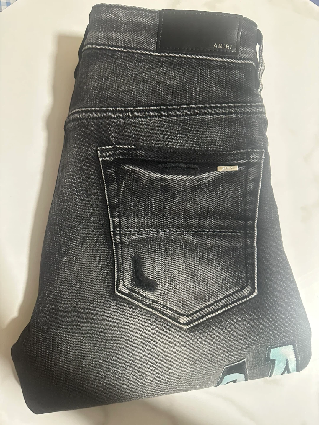 AMIRI Men's Distressed Black Jeans Size 30