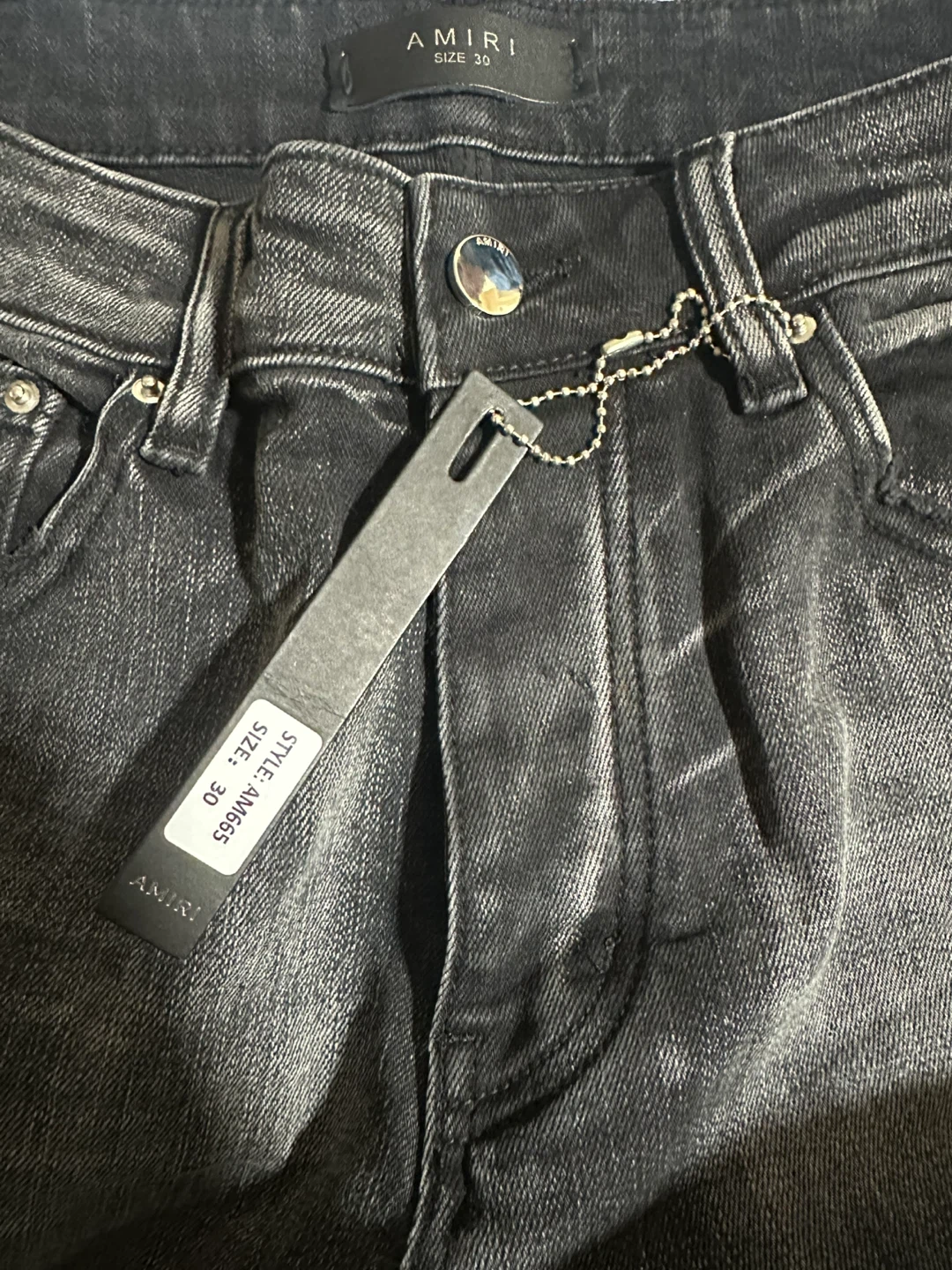 AMIRI Men's Distressed Black Jeans Size 30 - photo 3
