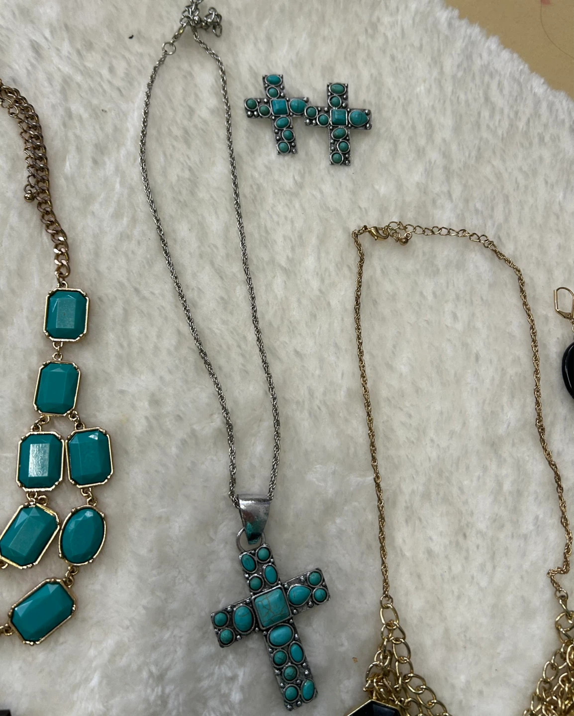 Assorted Costume Jewellery Necklaces and Earrings Set - photo 5