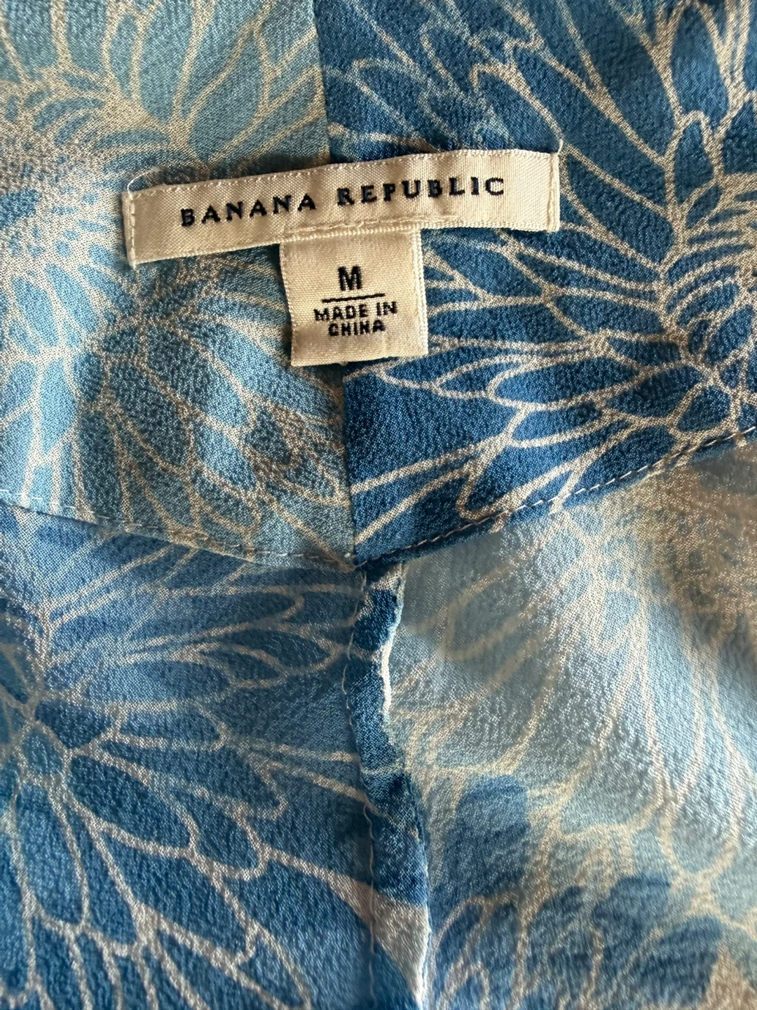 Banana Republic Blue Floral Kimono Cardigan - Medium - photo 2