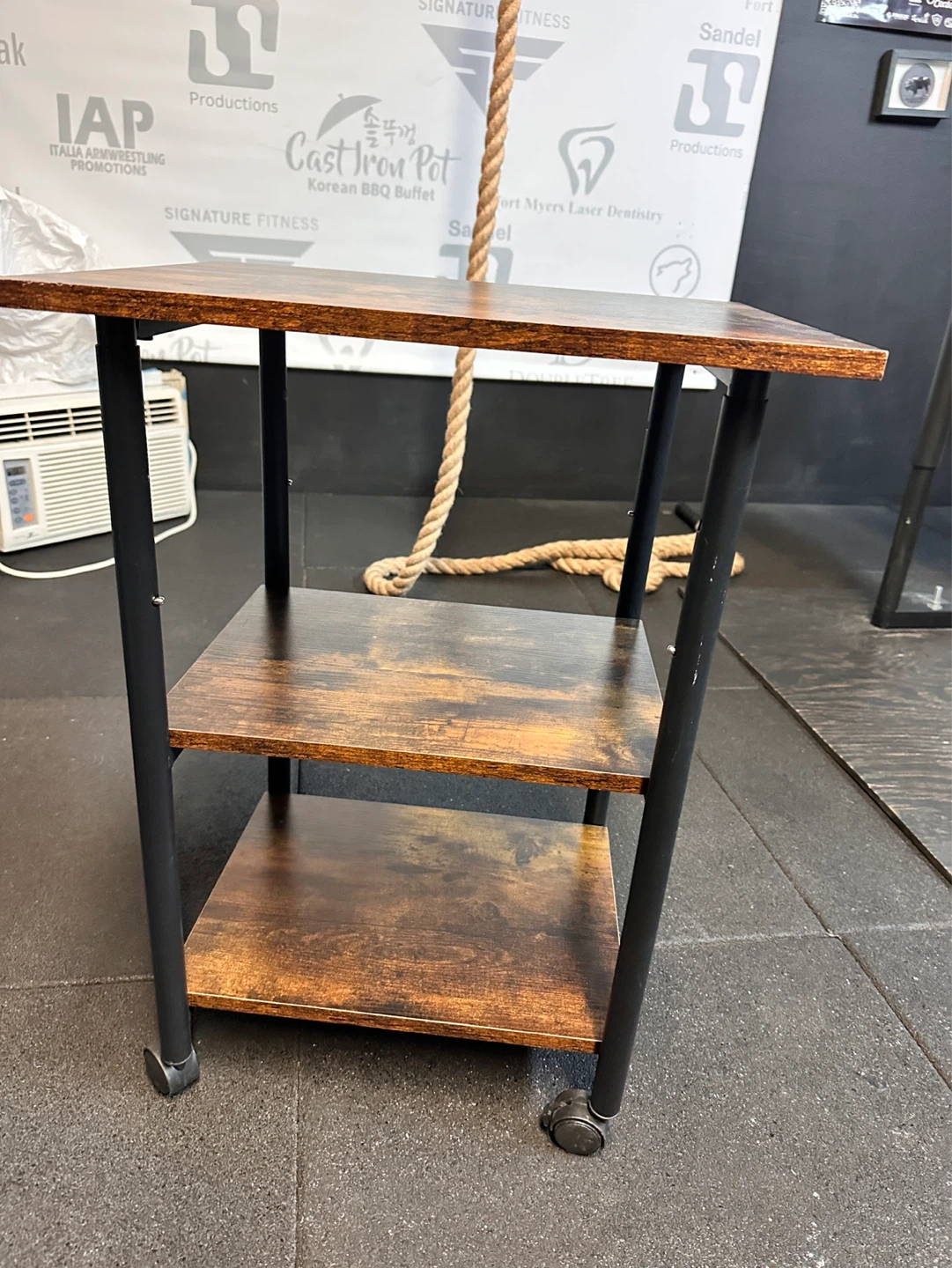 3-Tier Rolling Cart Table