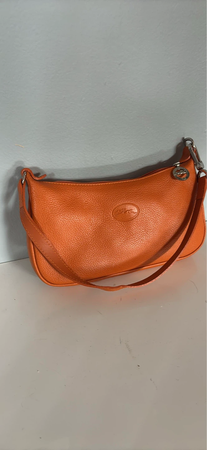 Longchamp Orange Leather Hobo Bag - photo 2