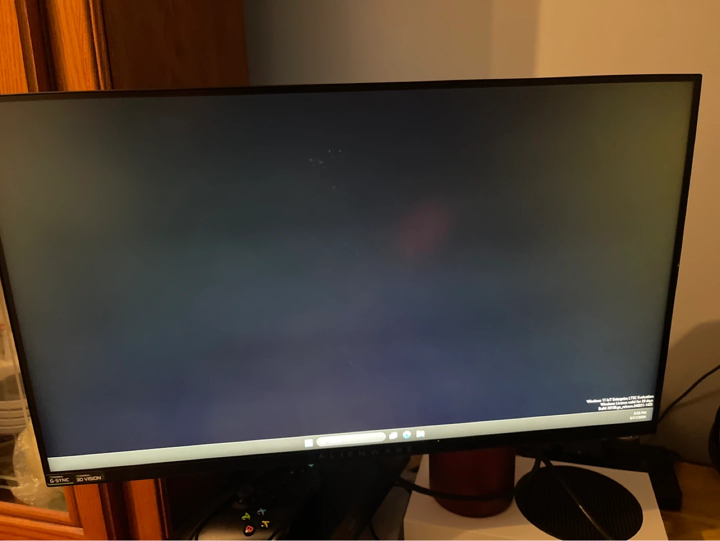 Alienware Gaming Monitor 240hz AW2518H on monitor mount arm