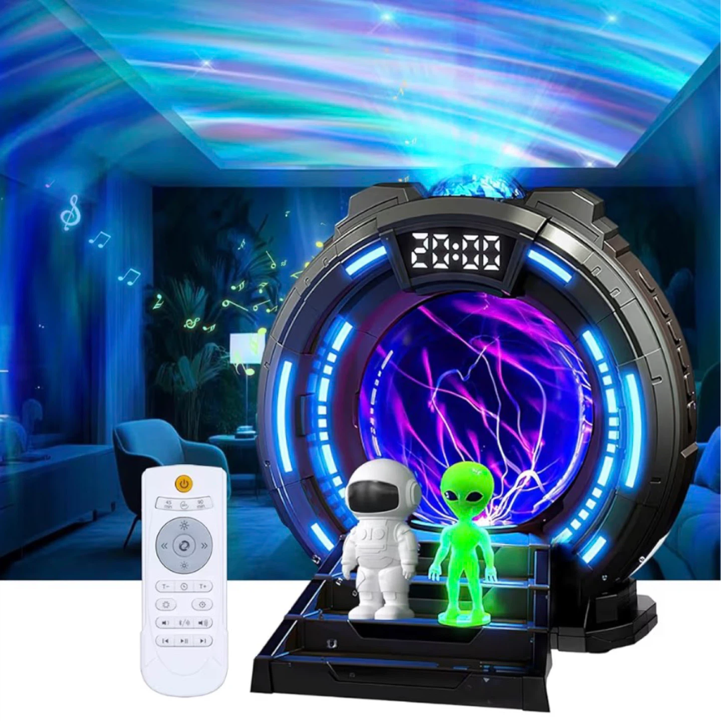 New Space Portal Projector with Plasma Ball