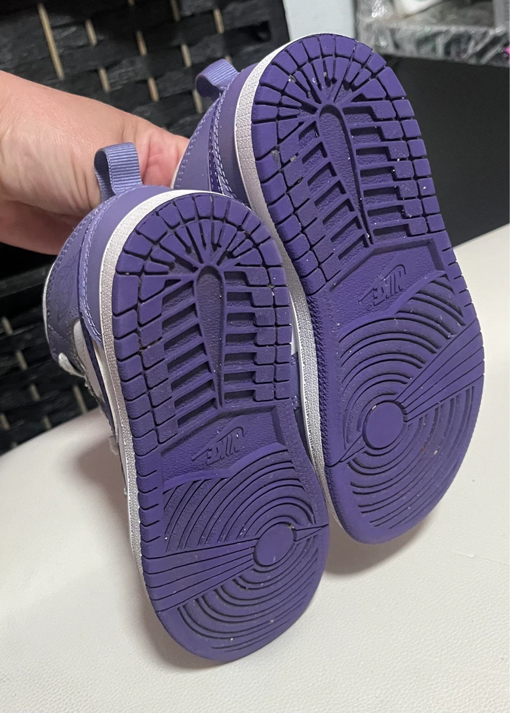 Jordan 1 Mid SE (Toddler) Purple White unisex 11 kids - photo 3
