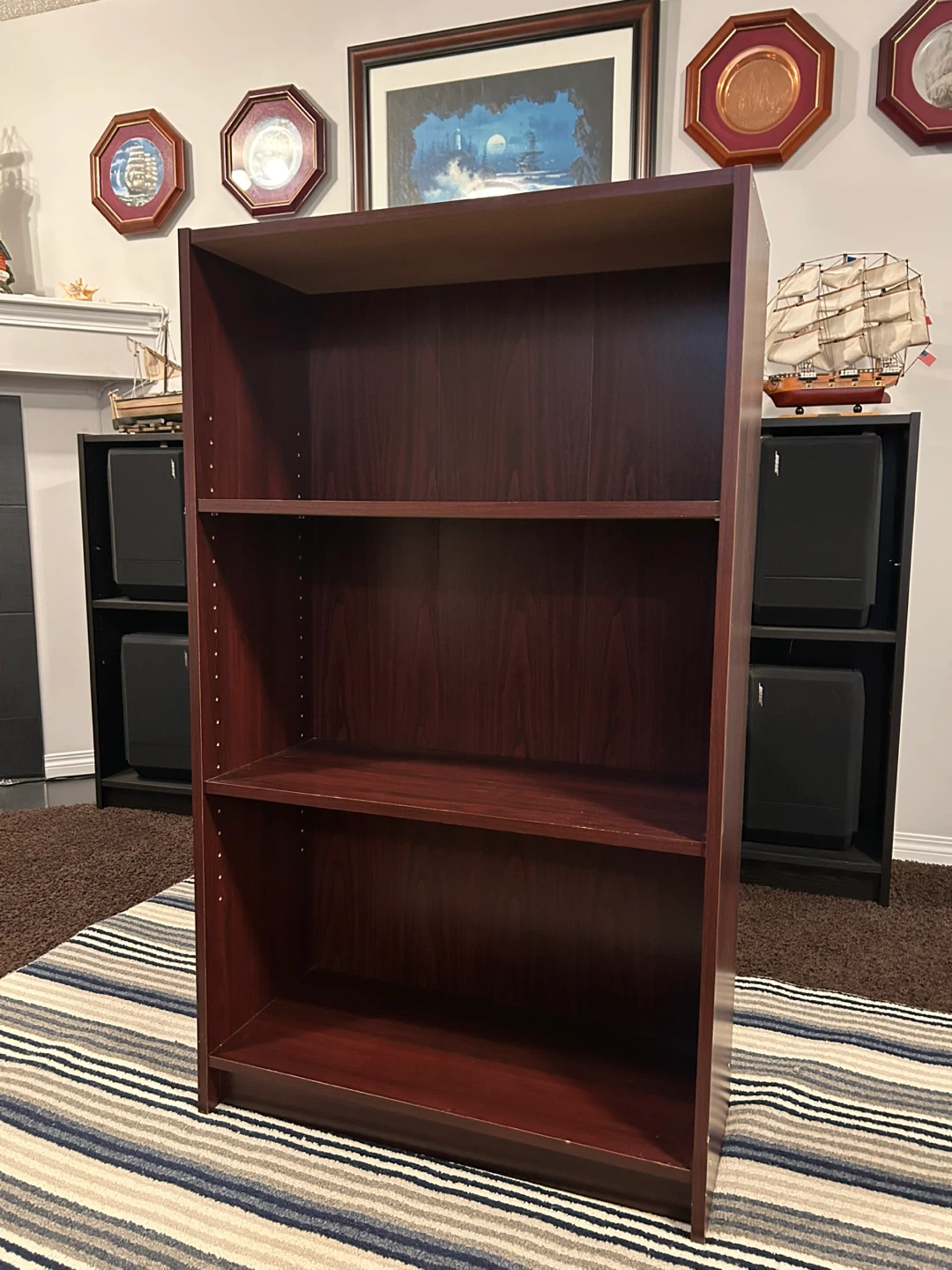 3-Shelf Bookcase - Dark Cherry