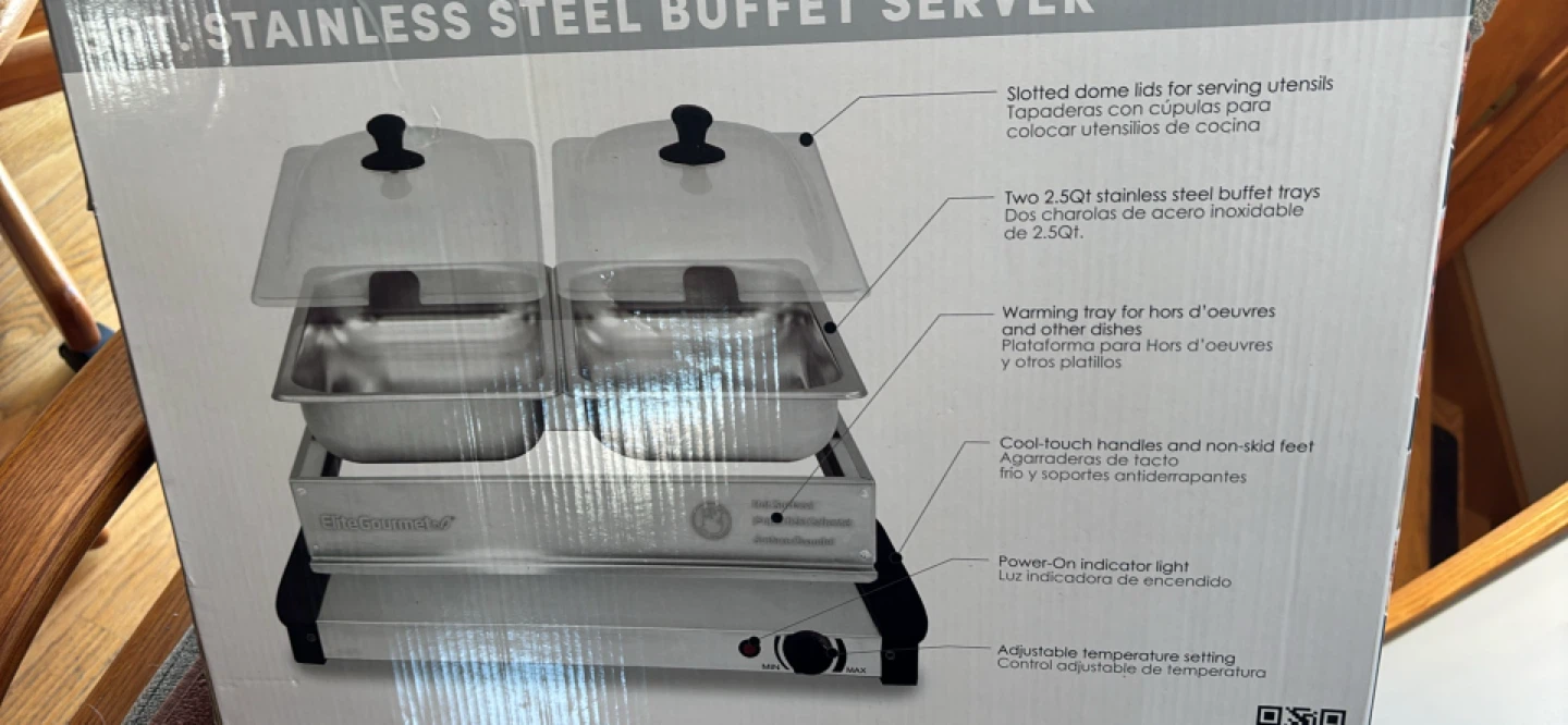 Elite Gourmet 5 Qt. Stainless Steel Buffet Server - photo 3