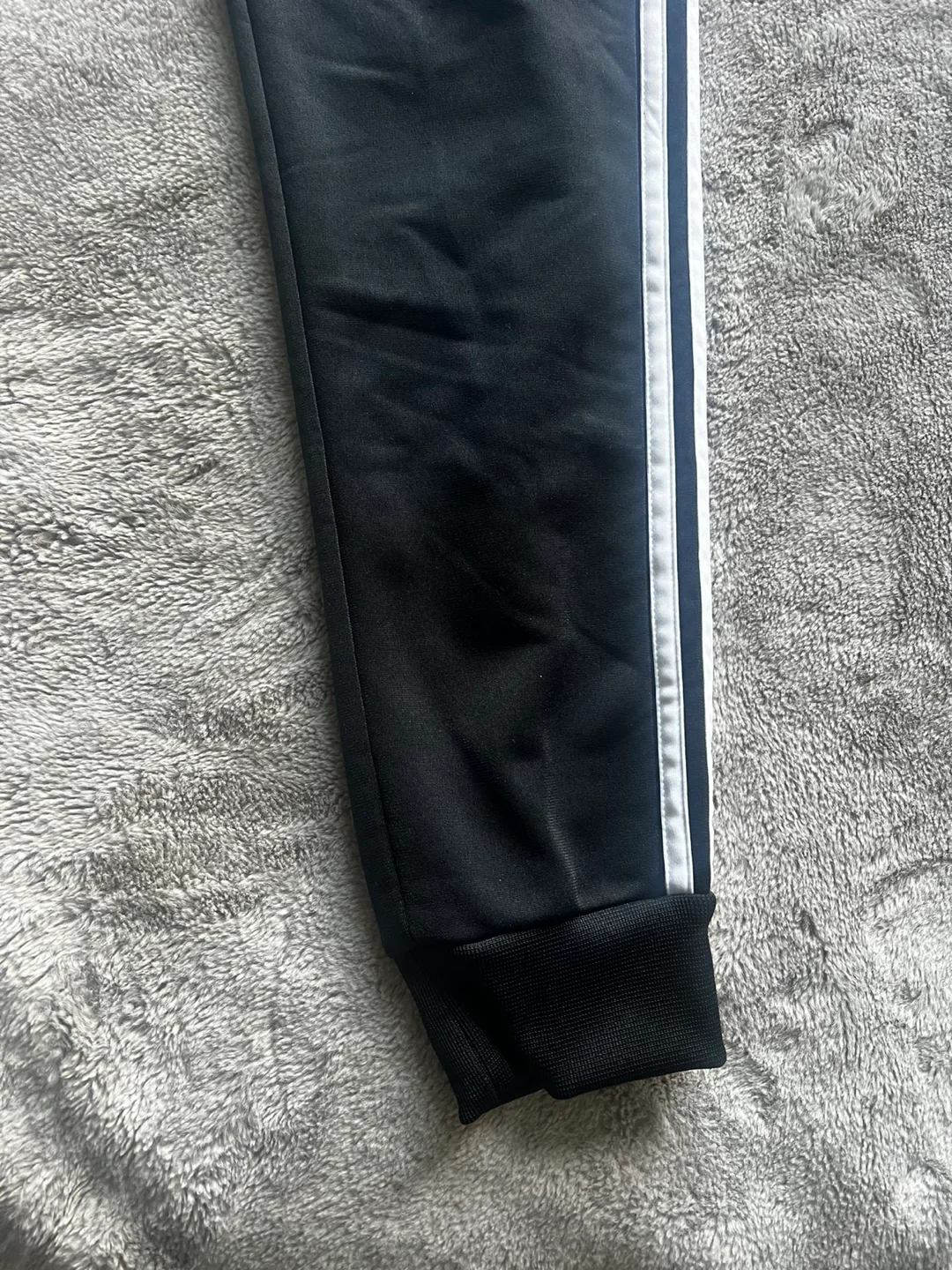 Adidas Black Joggers with White Stripes - photo 4