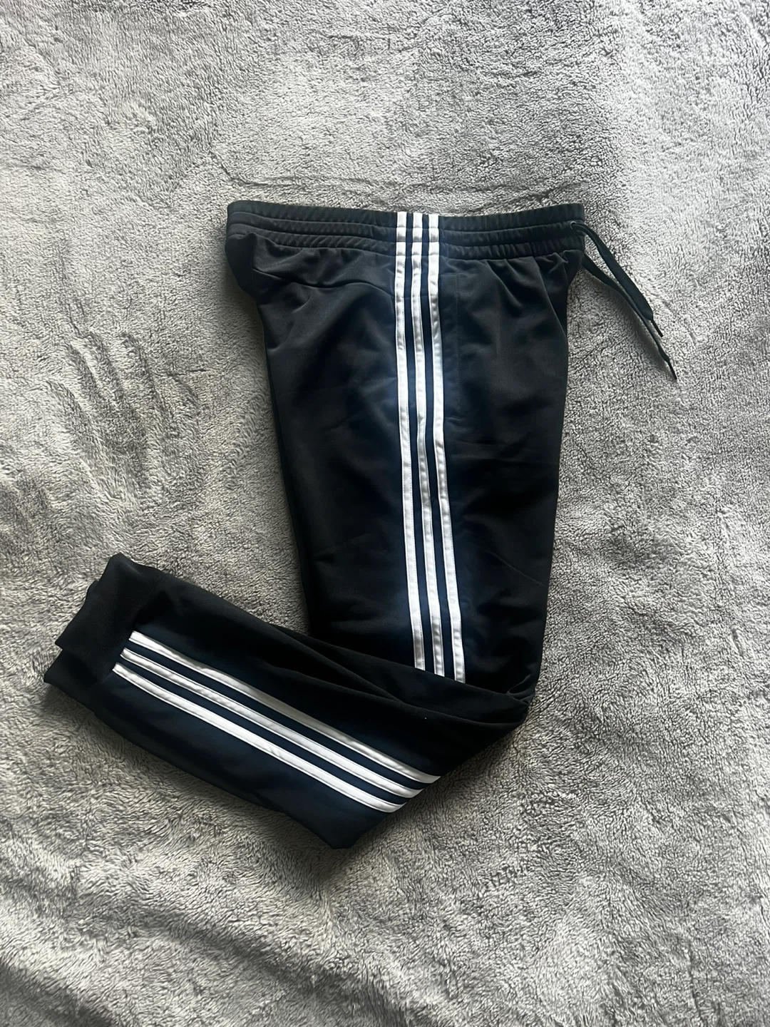 Adidas Black Joggers with White Stripes - photo 5