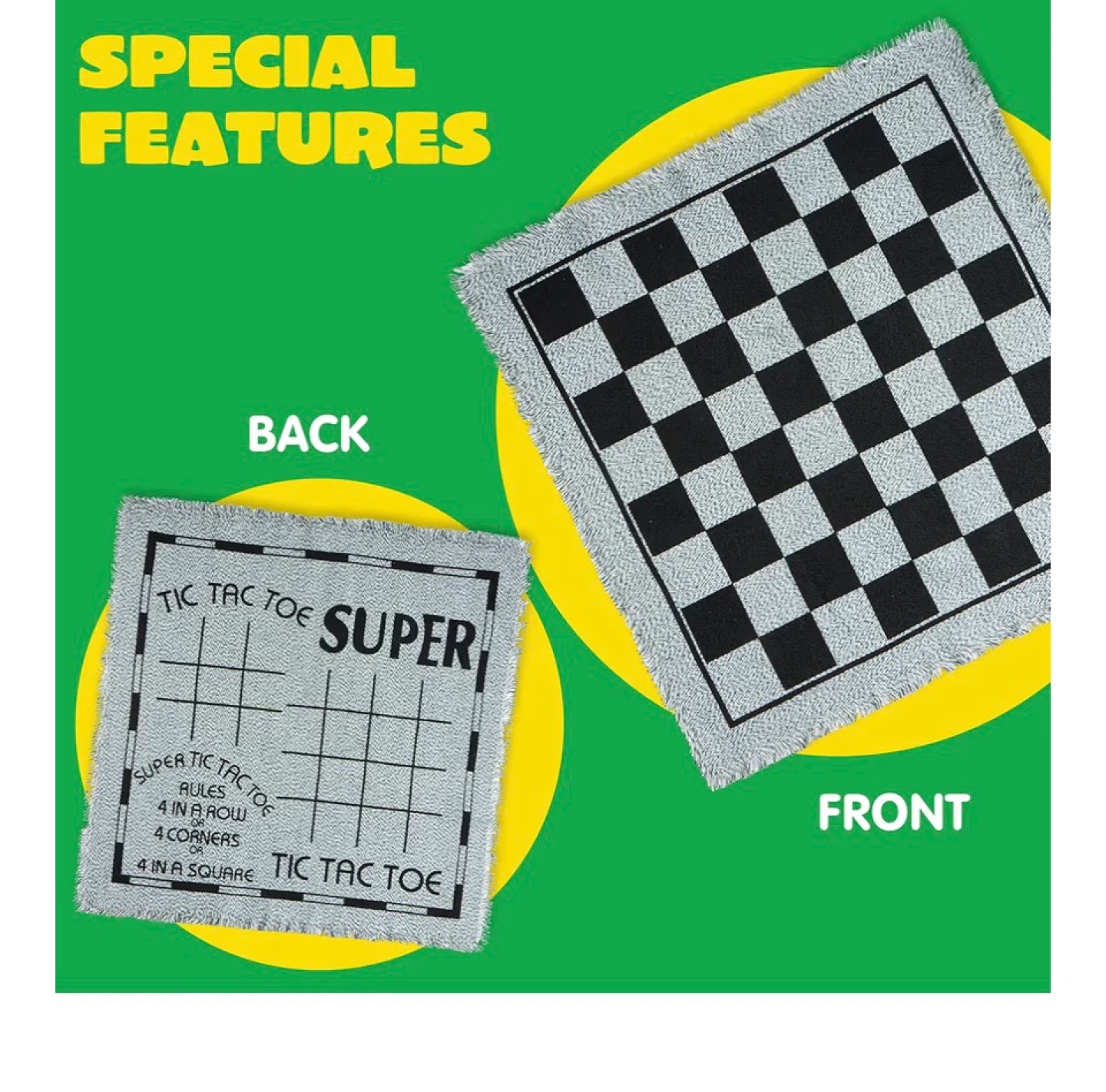 JOYIN 3-in-1 Vintage Giant Checkers Game - photo 4