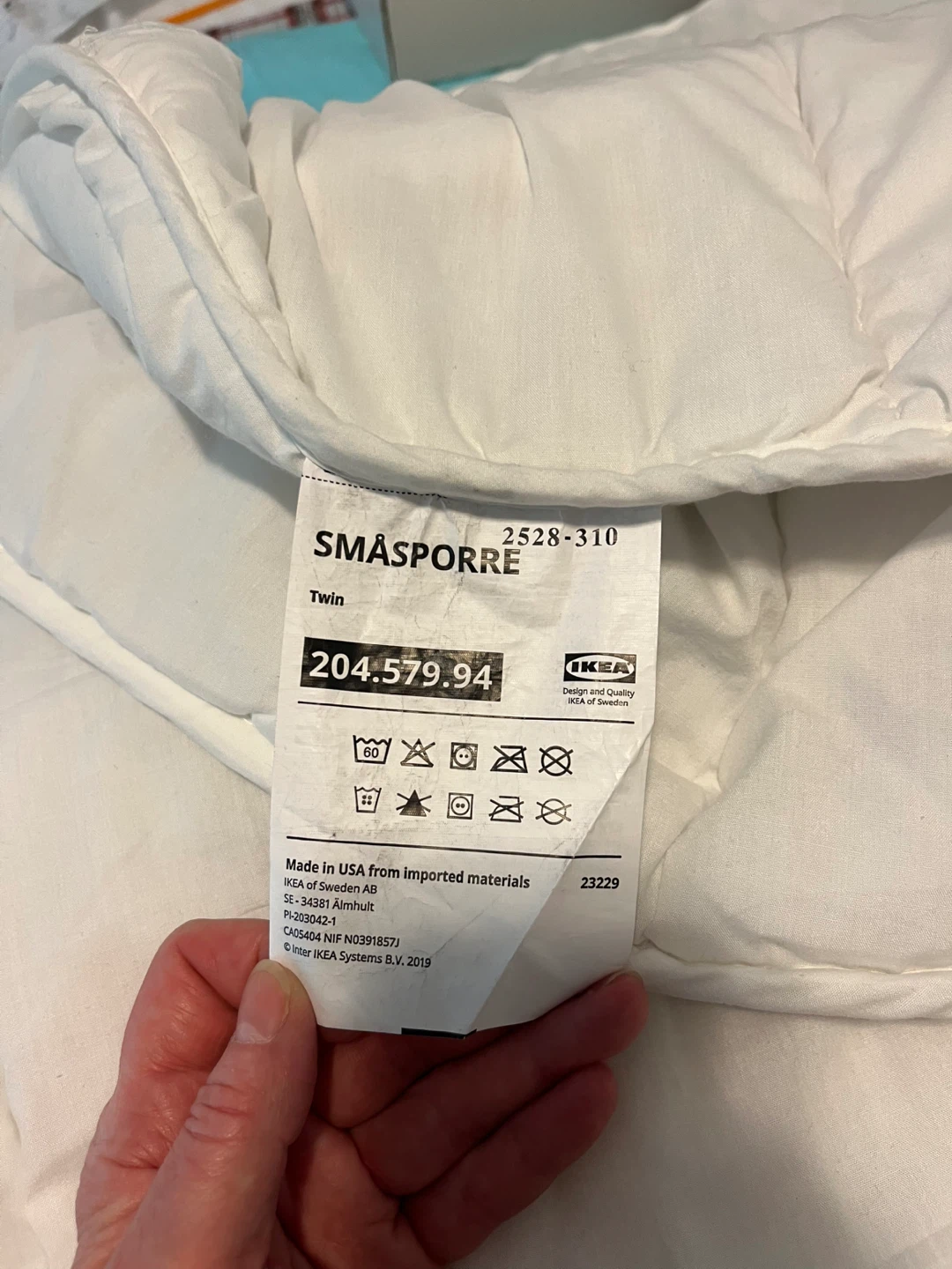 IKEA SMÅSPORRE Duvet Comforter - Twin