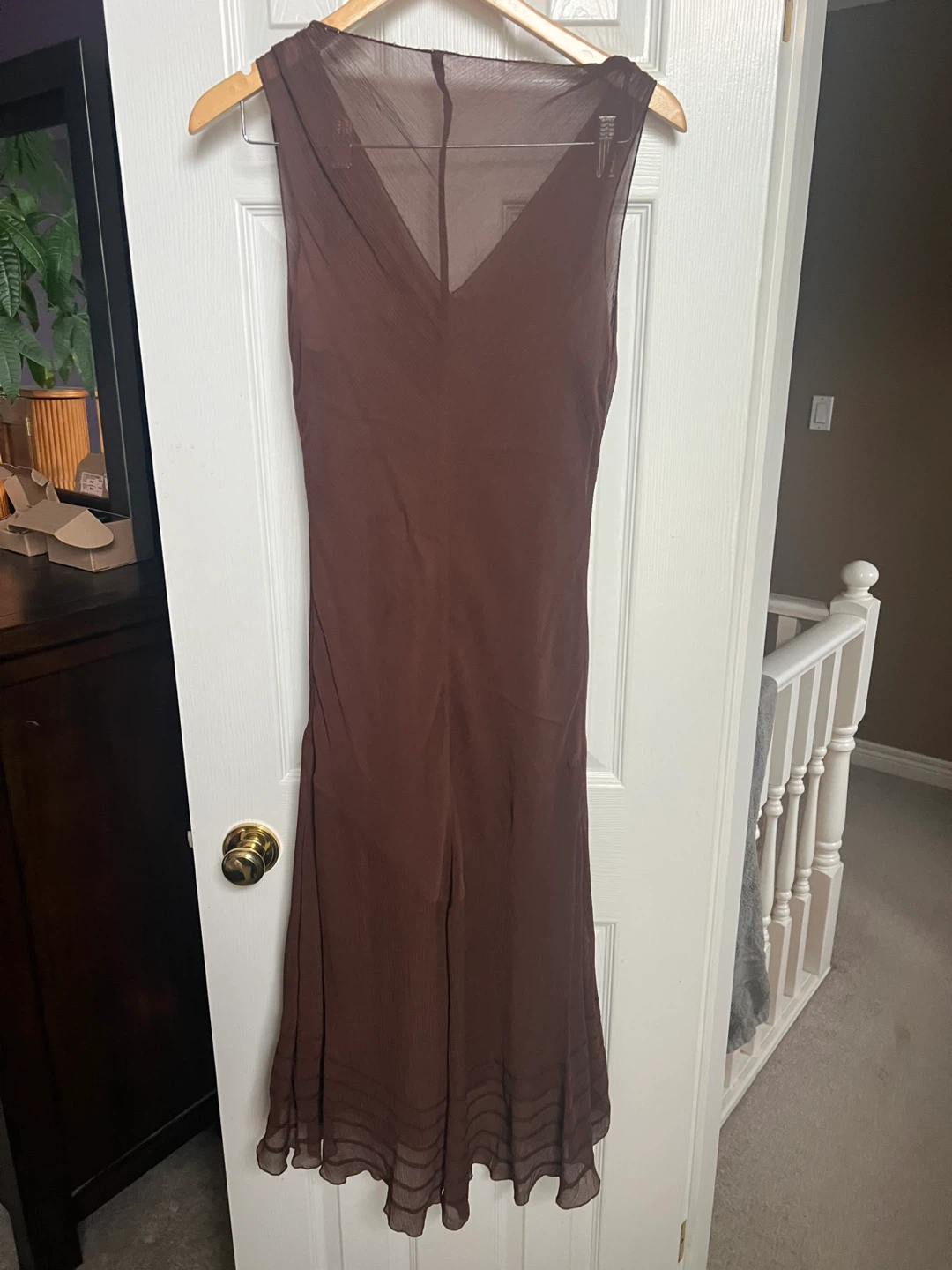 Nine West Brown Beaded Dress Size medium - photo 2