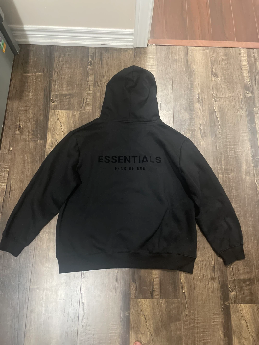 Black Fear of God Essentials Hoodie - photo 2