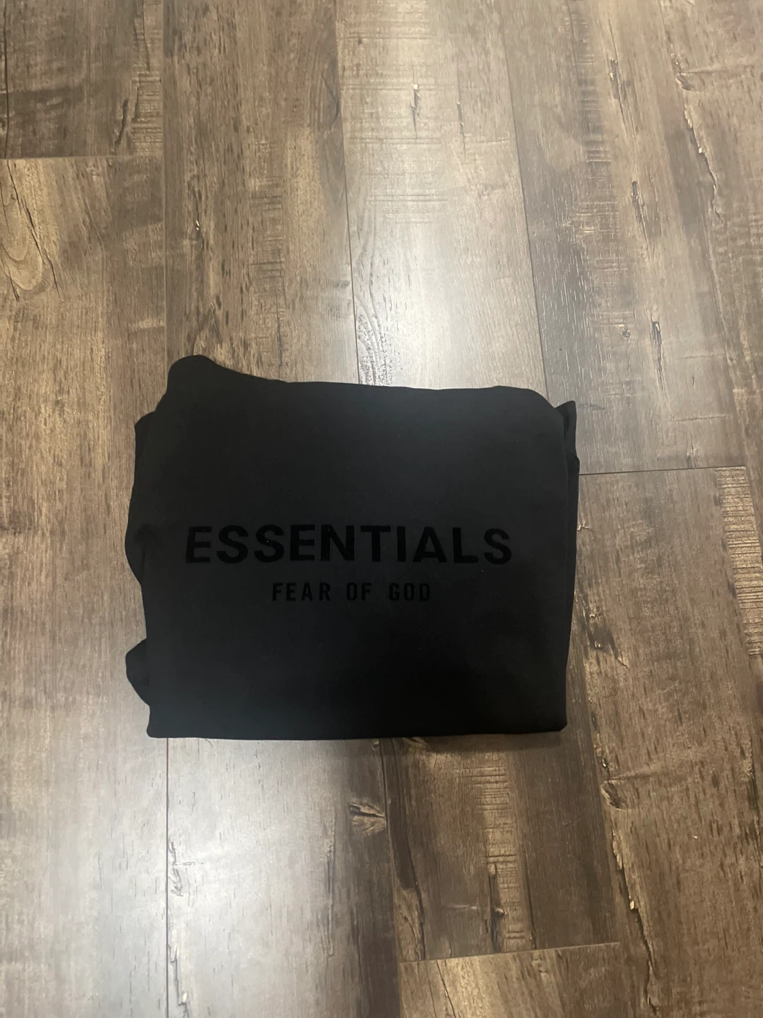Black Fear of God Essentials Hoodie