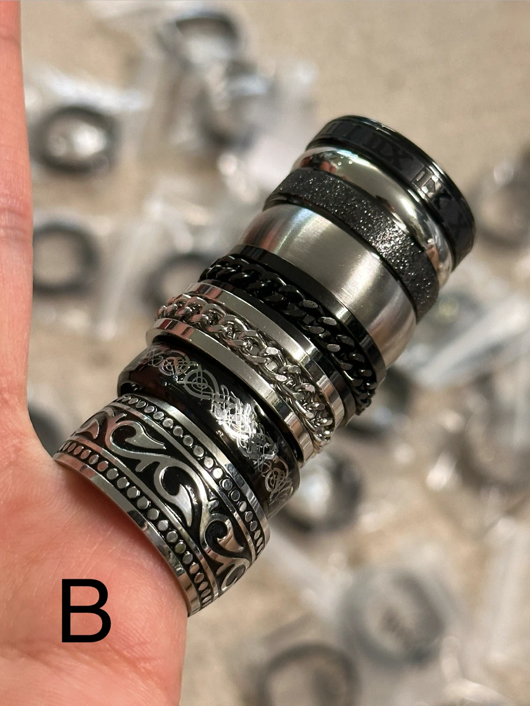 Men's Ring Bundles Size 12 - photo 3