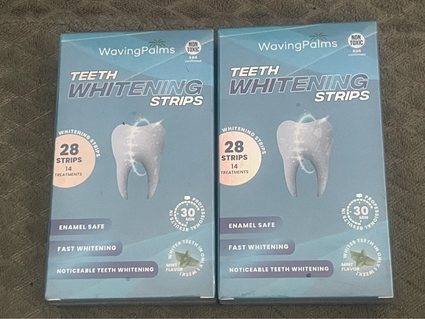 WavingPalms Teeth Whitening Strips (2 Boxes)