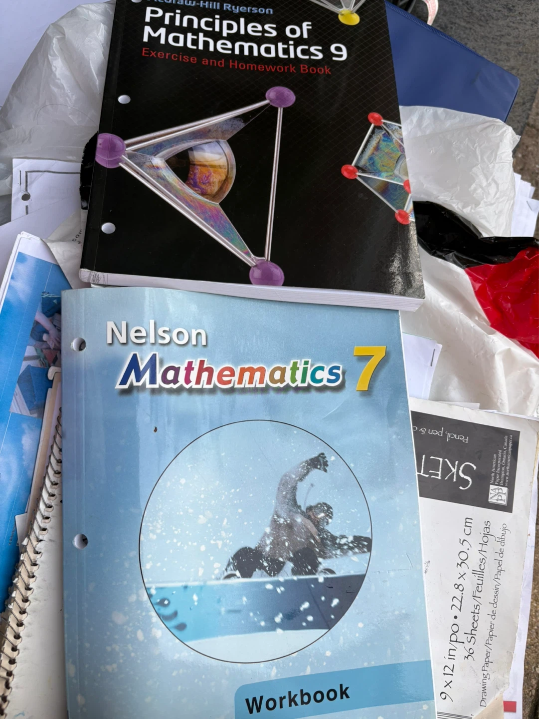 Math book Grade7&9